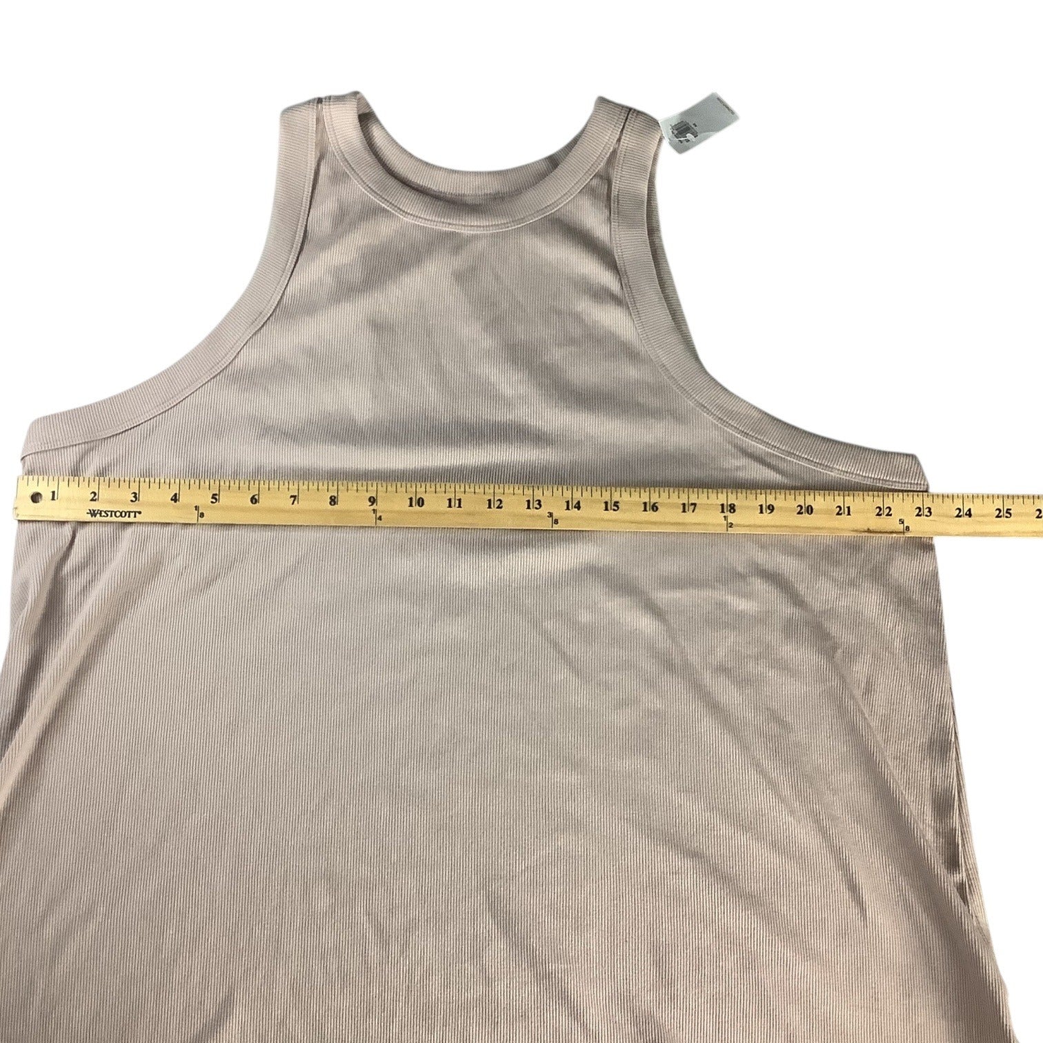 Old Navy Women’s Plus Ribbed Tank Top 4X Beige Nude Sleeveless Casual Shirt