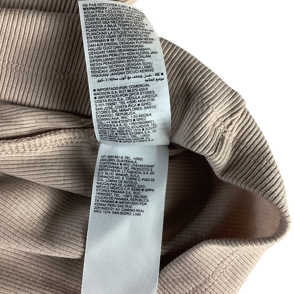 Old Navy Women’s Plus Ribbed Tank Top 4X Beige Nude Sleeveless Casual Shirt