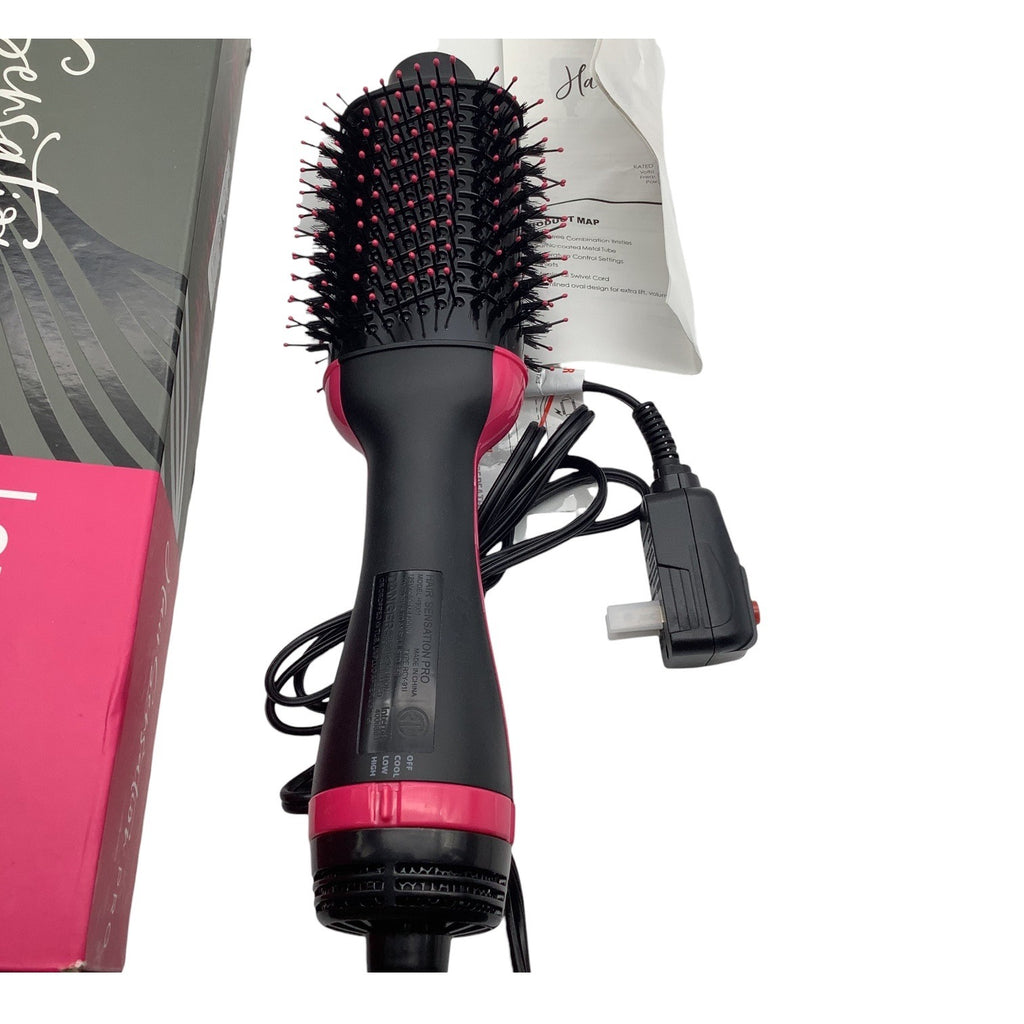 Hair Sensation Pro One Step Hair Dryer & Styler Volumizer With Oval Brush Design