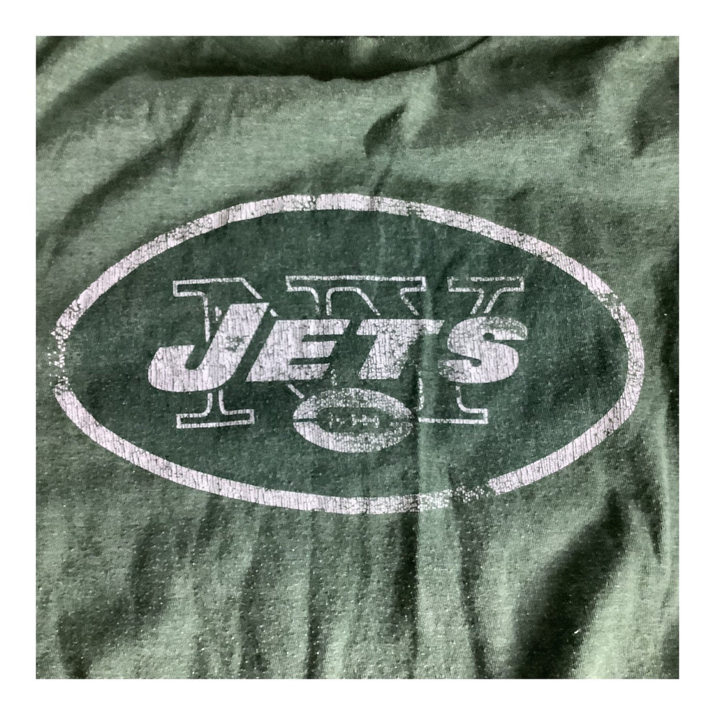 New York Jets NFL Womens Long Sleeve Crew Neck T-Shirt XL Green Logo Football Tee