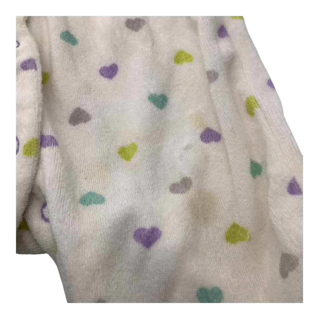 Lot Of 2 Carter's Baby Girl Pajamas Size 9M Footed Sleeper Polka Dots & Hearts