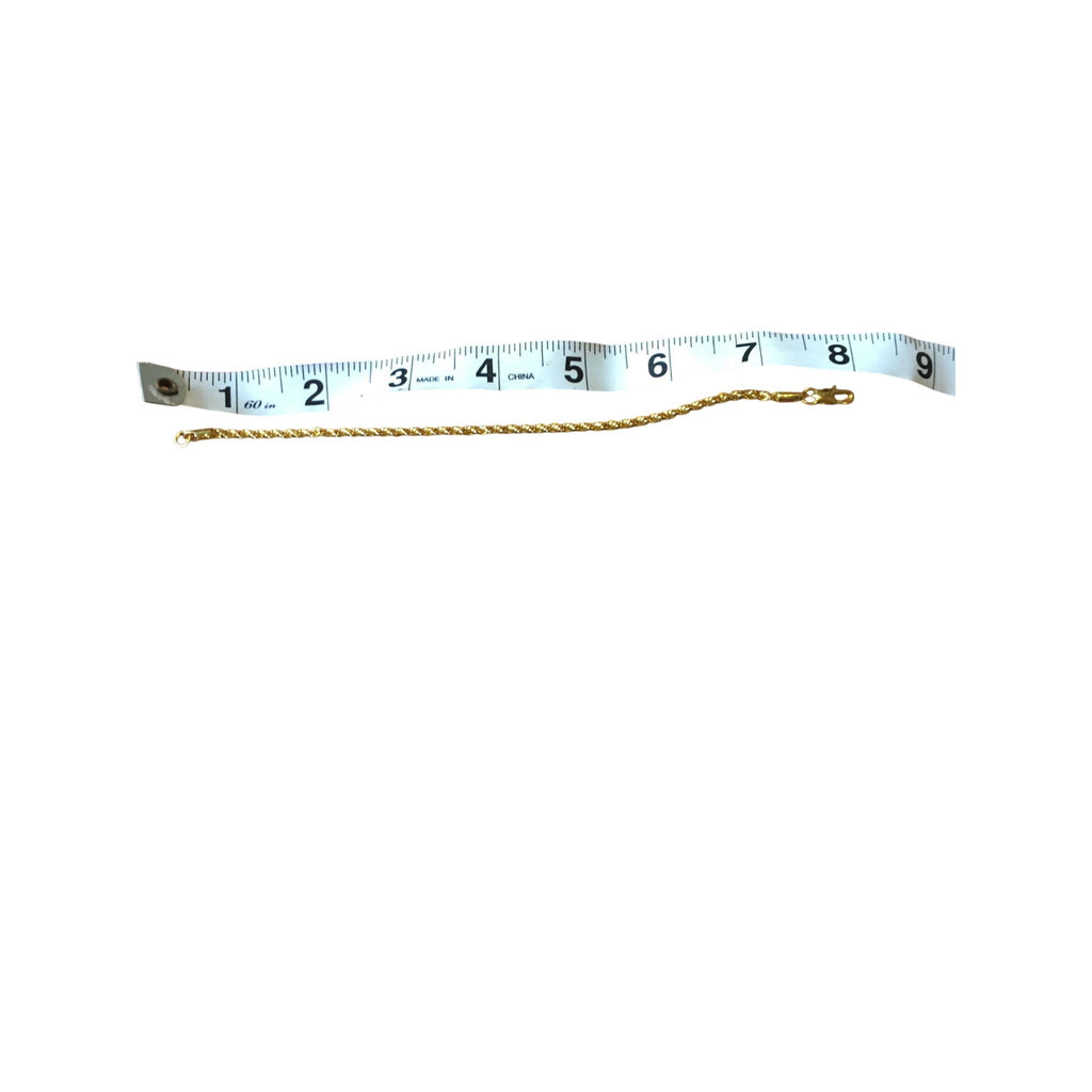 Gold Tone Metal Necklace & Bracelet Set 24" NWOT