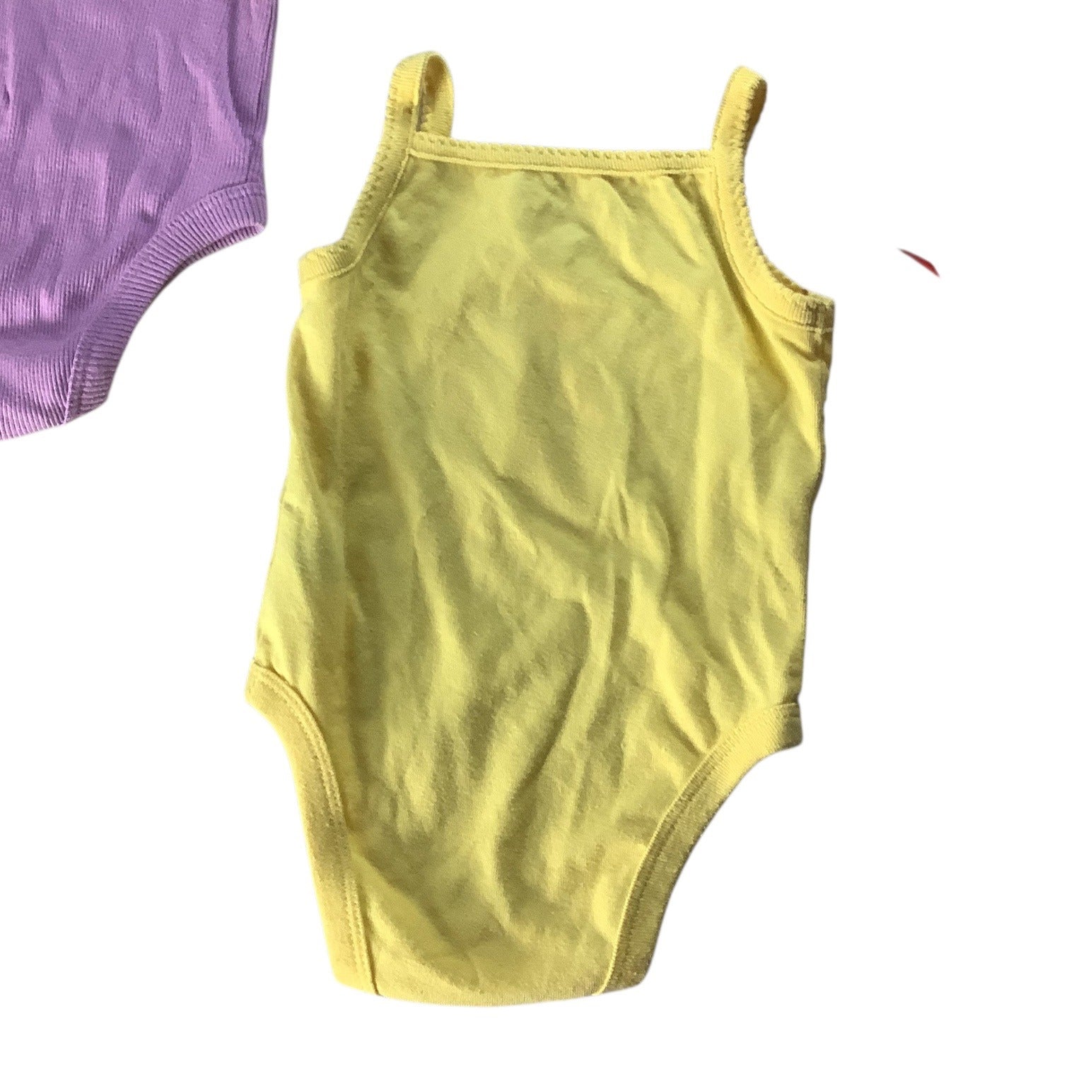 Garanimals Lot of 3 Baby Girl Bodysuit Size 0-3M Purple Red Yellow Cotton Blend