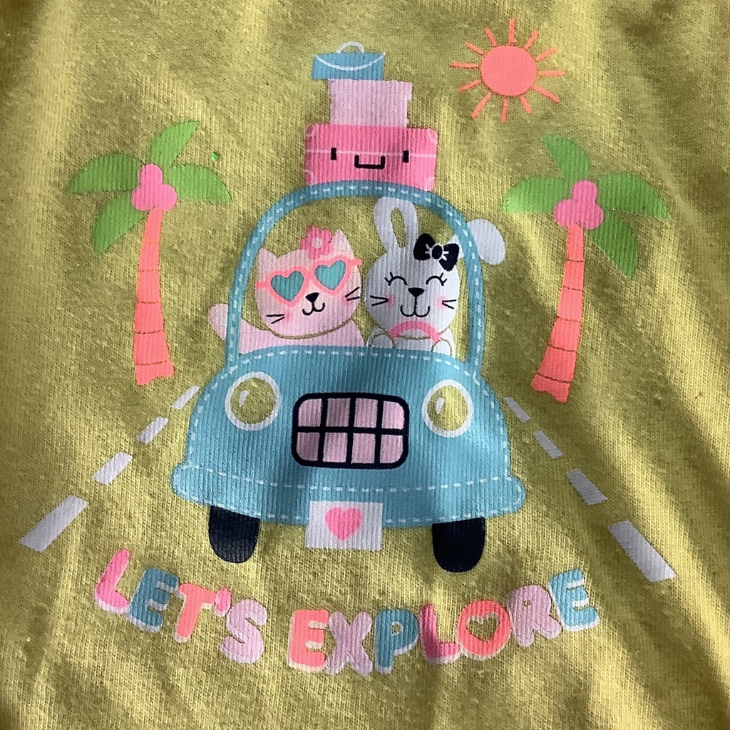 Garanimals Lot of 3 Baby Girl Bodysuit Size 0-3M Purple Red Yellow Cotton Blend