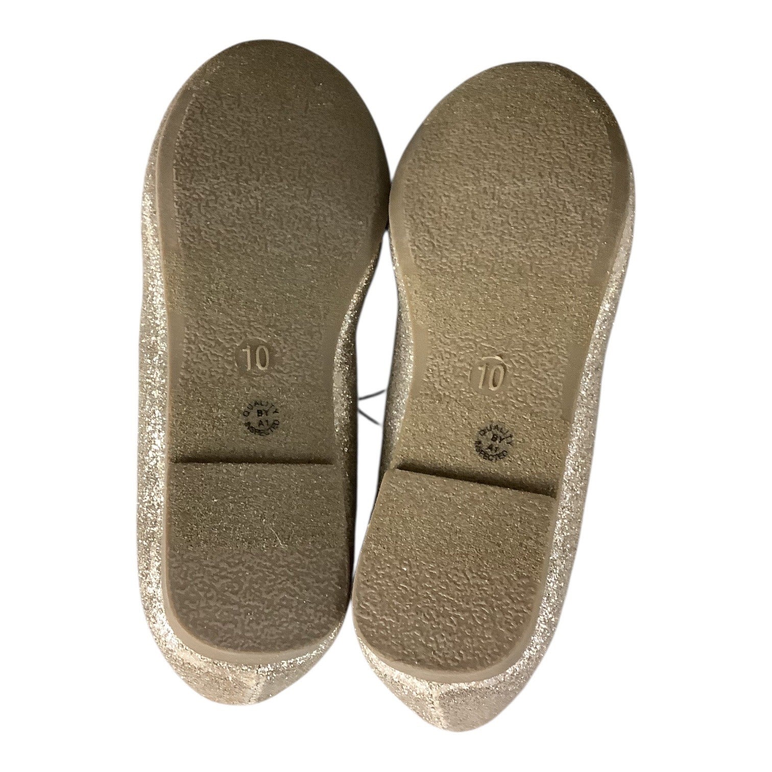 Thereabouts Lil Lexi Toddler Girls Gold Glitter Ballet Flats 2 Sizes Available