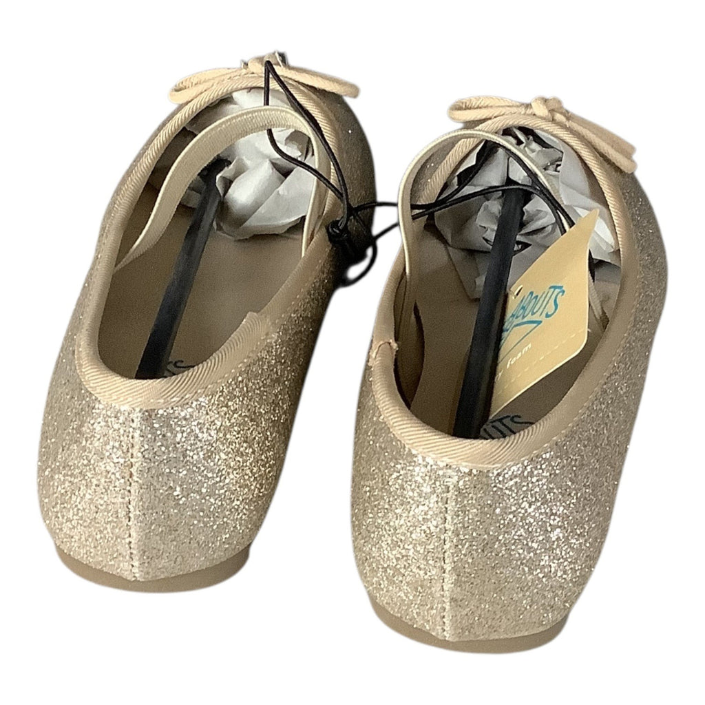Thereabouts Lil Lexi Toddler Girls Gold Glitter Ballet Flats 2 Sizes Available