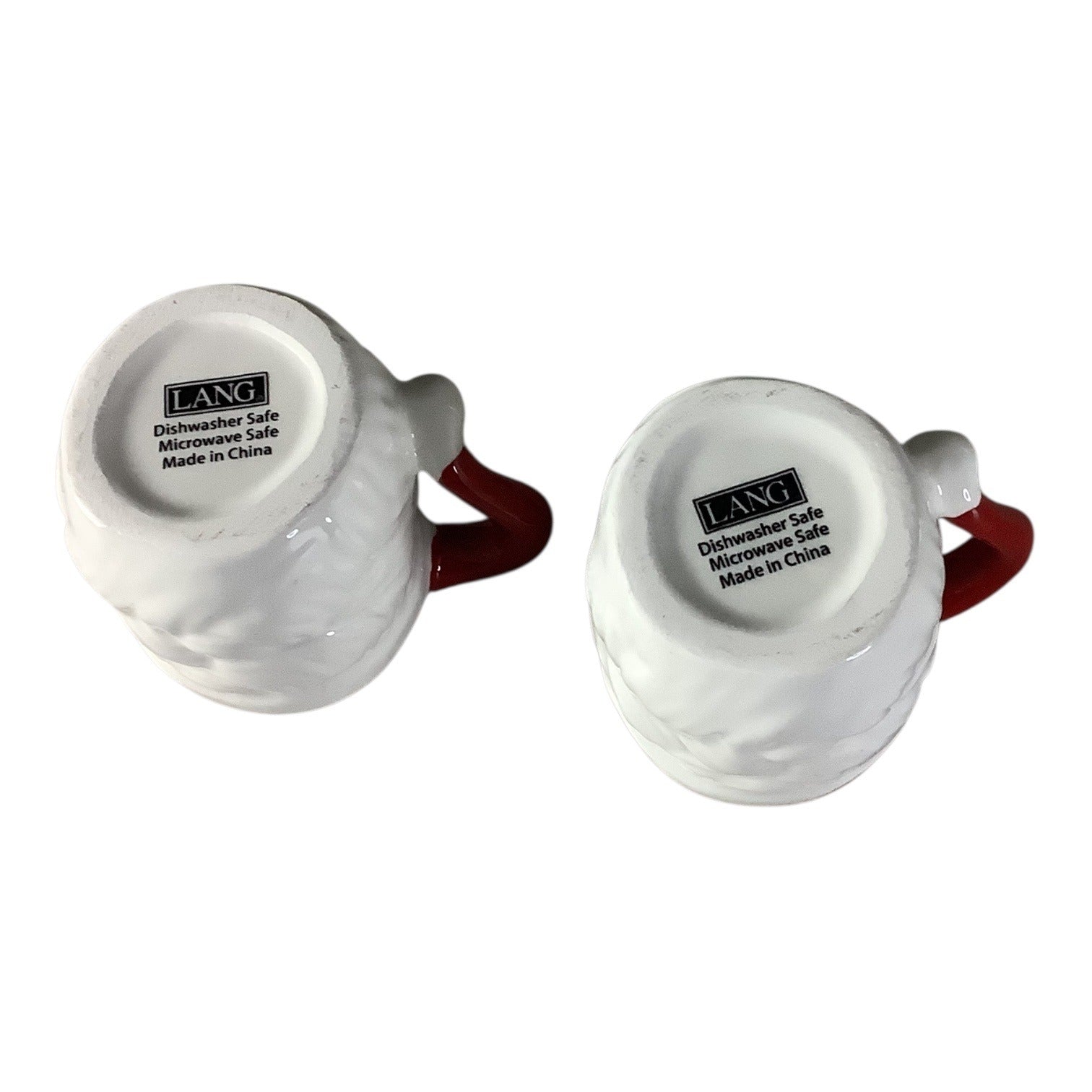 Lang Christmas Black Santa Claus Espresso Mug Set Of 2 Dishwasher Microwave Safe