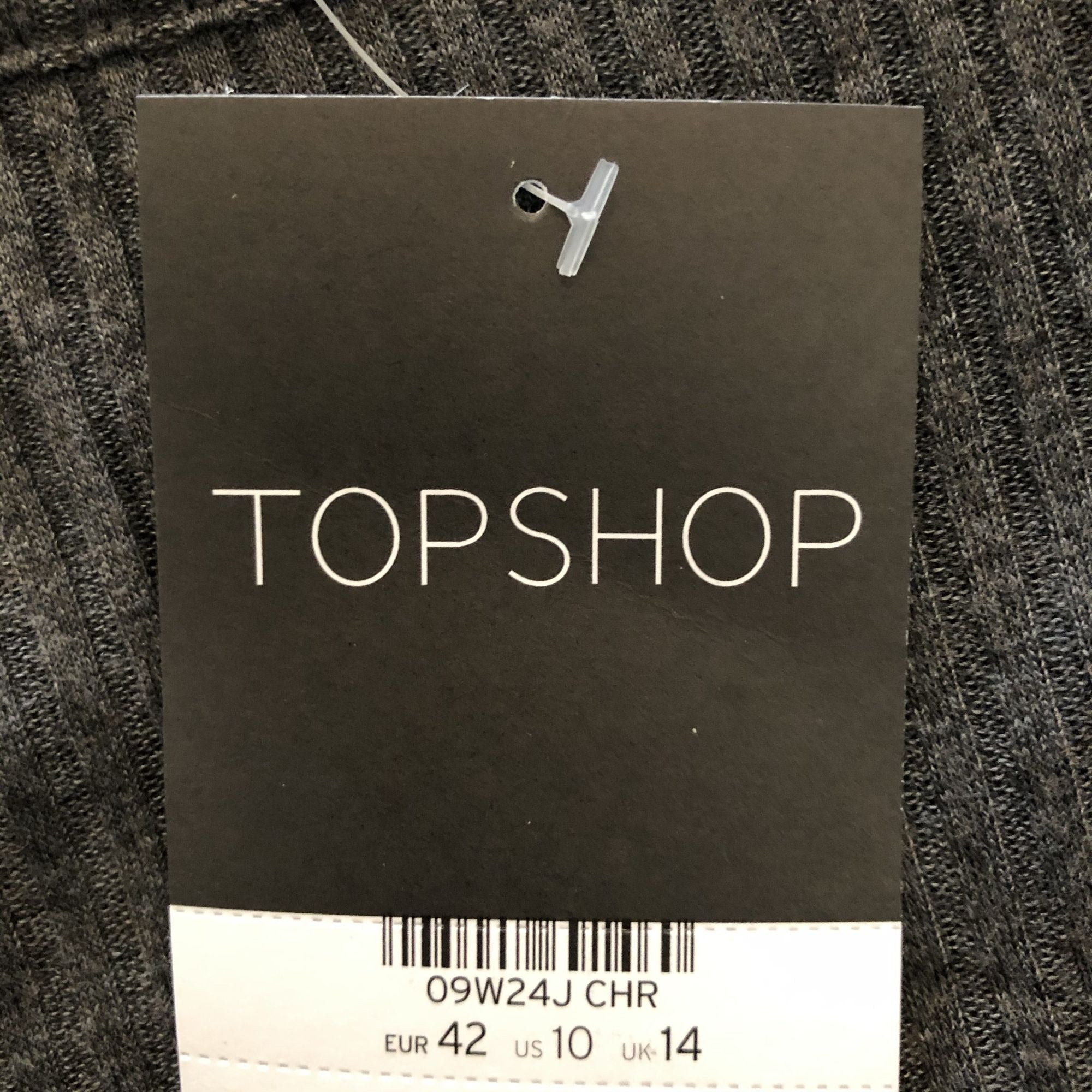 TopShop Crop Top Shirt Fitted Stretch Short Sleeve Casual NWT