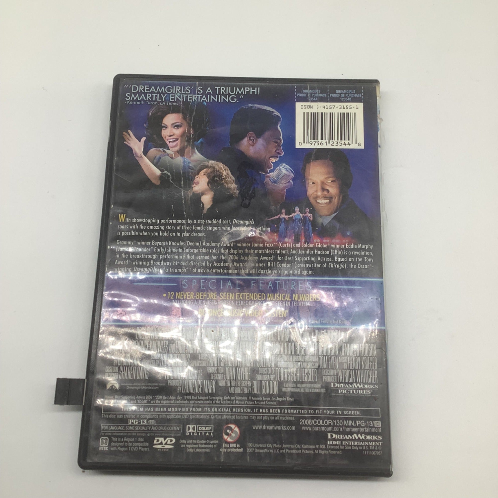 Dreamgirls DVD 2006 Jamie Foxx Beyoncé Eddie Murphy Jennifer Hudson Musical Full Screen