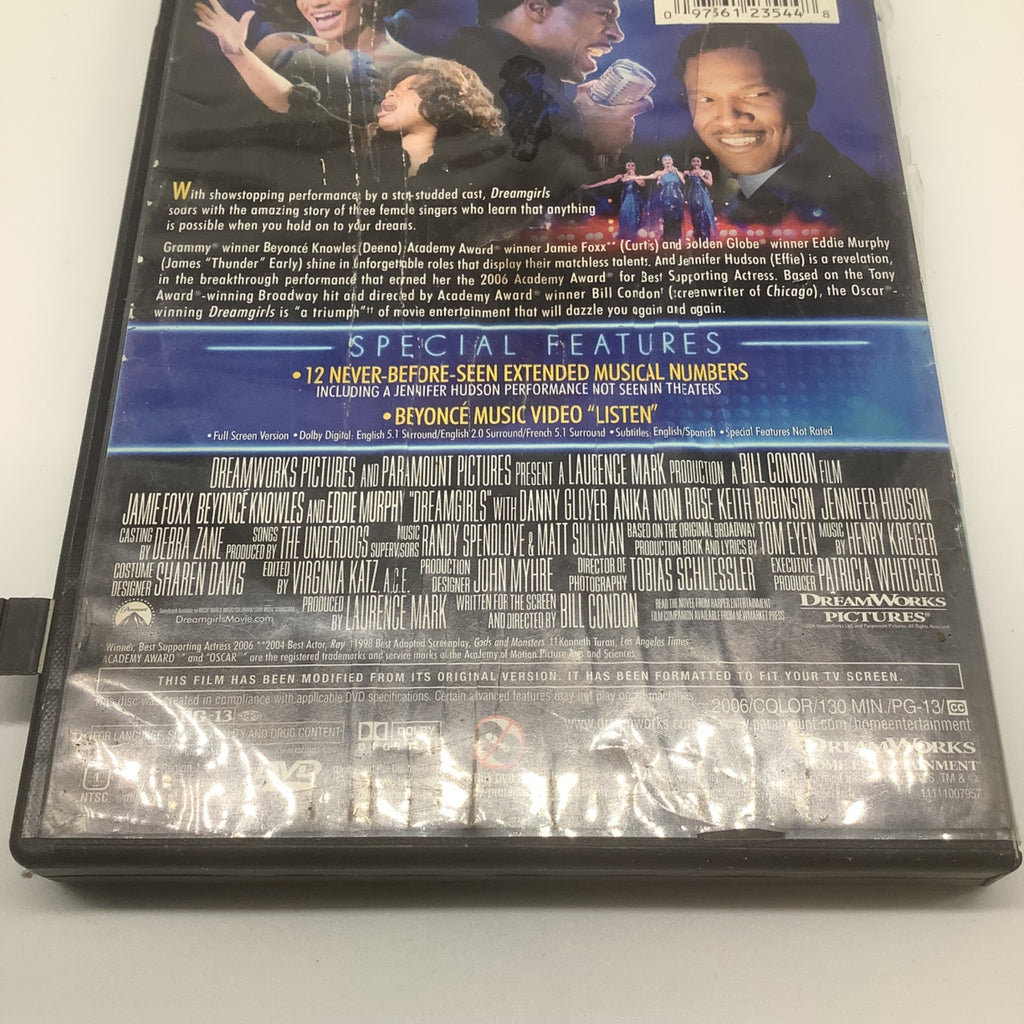 Dreamgirls DVD 2006 Jamie Foxx Beyoncé Eddie Murphy Jennifer Hudson Musical Full Screen