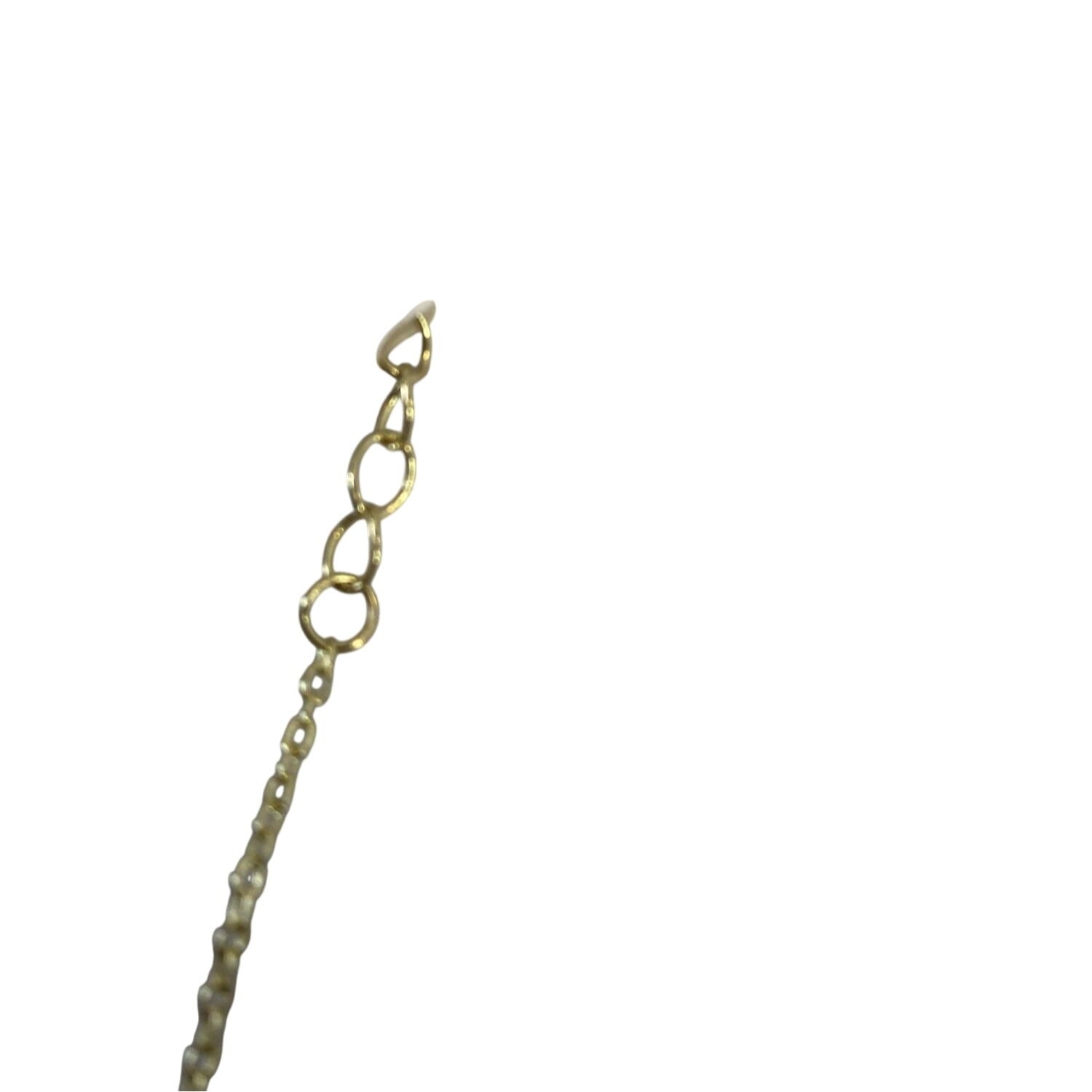 Bedazzled Love Letter Pendant Necklace Gold Tone Rhinestone & Gemstones Chain