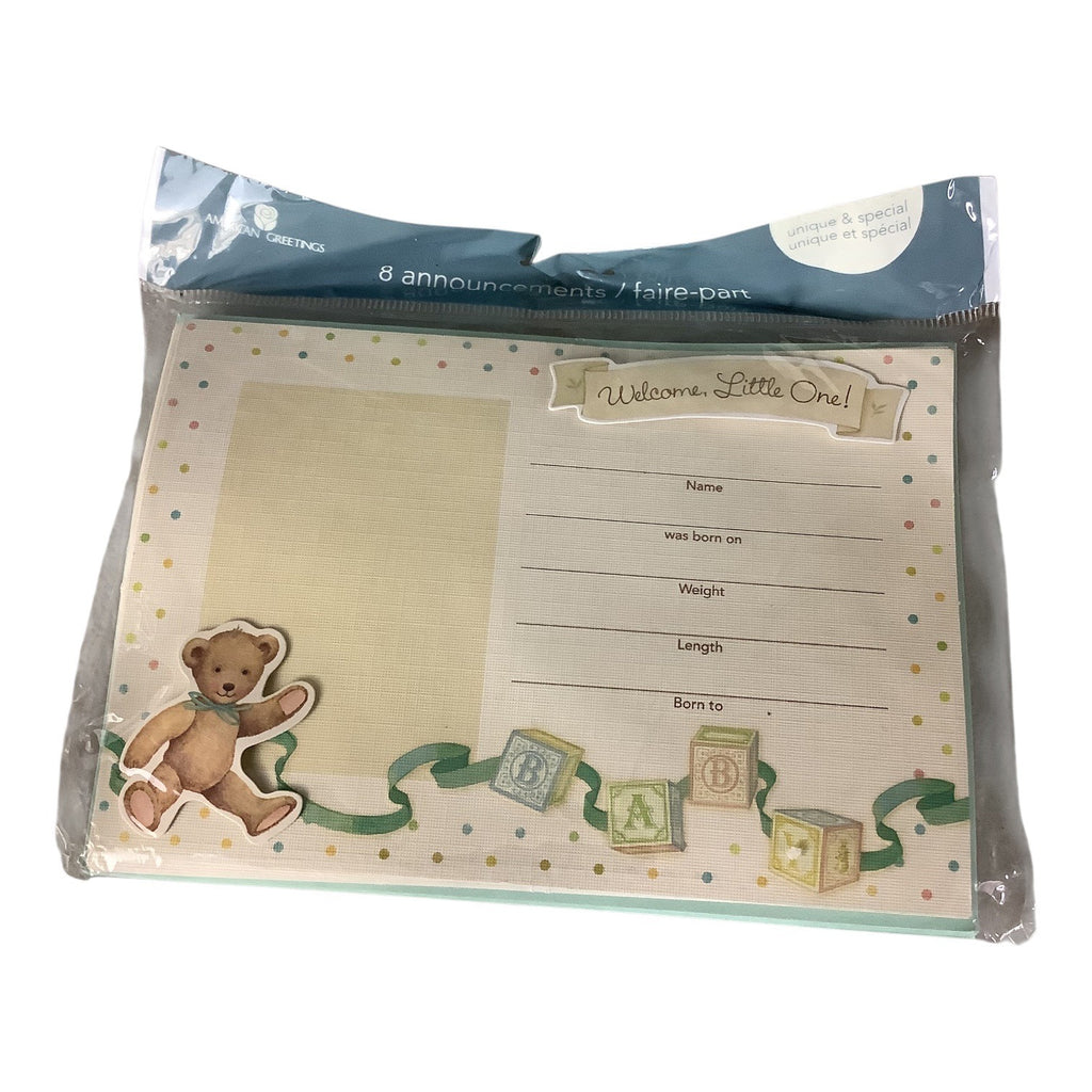 American Greetings Welcome Little One Baby Birth Announcement Kits 4 Packs