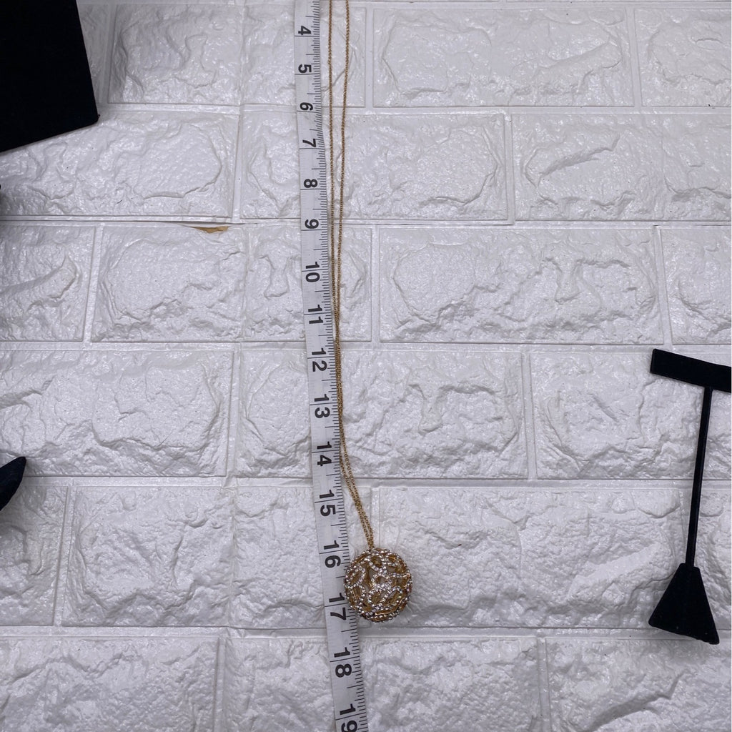 Fashion Jewelry Women’s Necklace Set Gold Plated Rhinestones Earrings & Ring