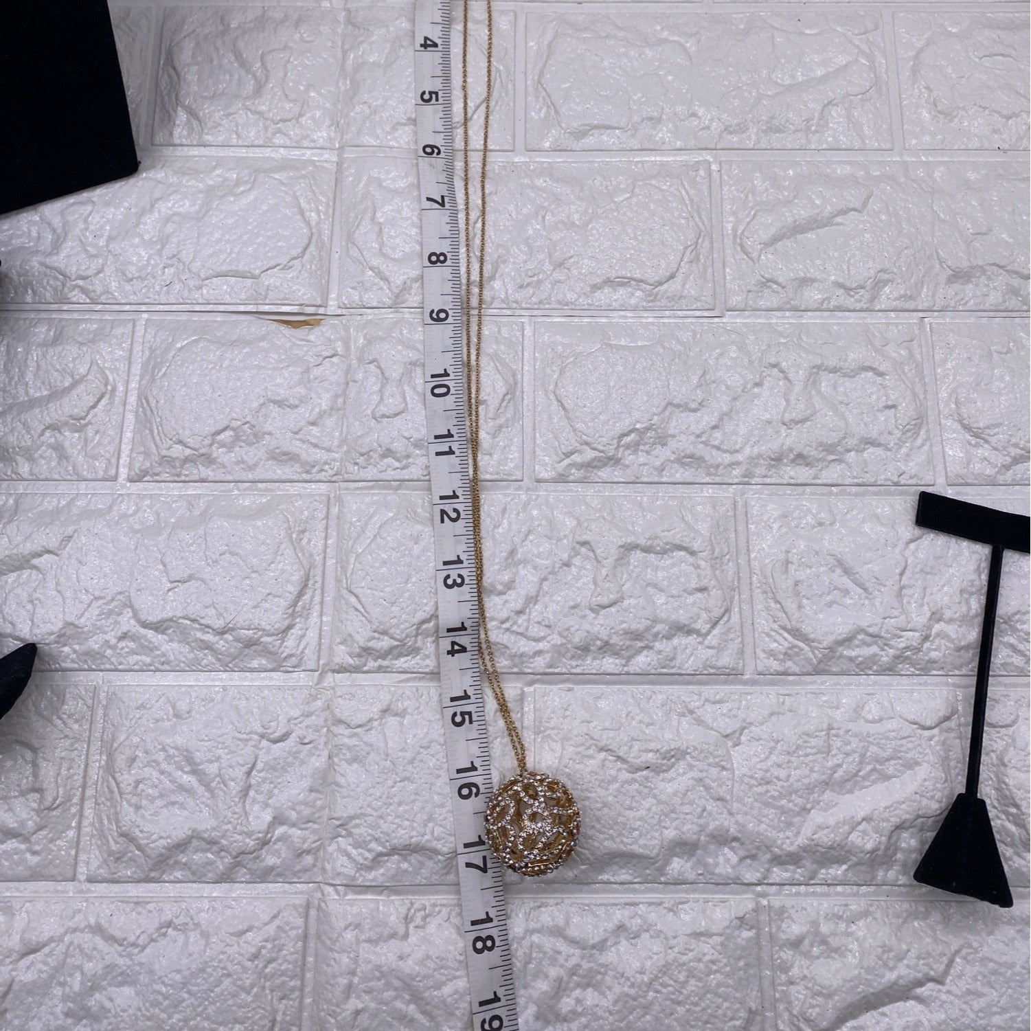 Fashion Jewelry Women’s Necklace Set Gold Plated Rhinestones Earrings & Ring