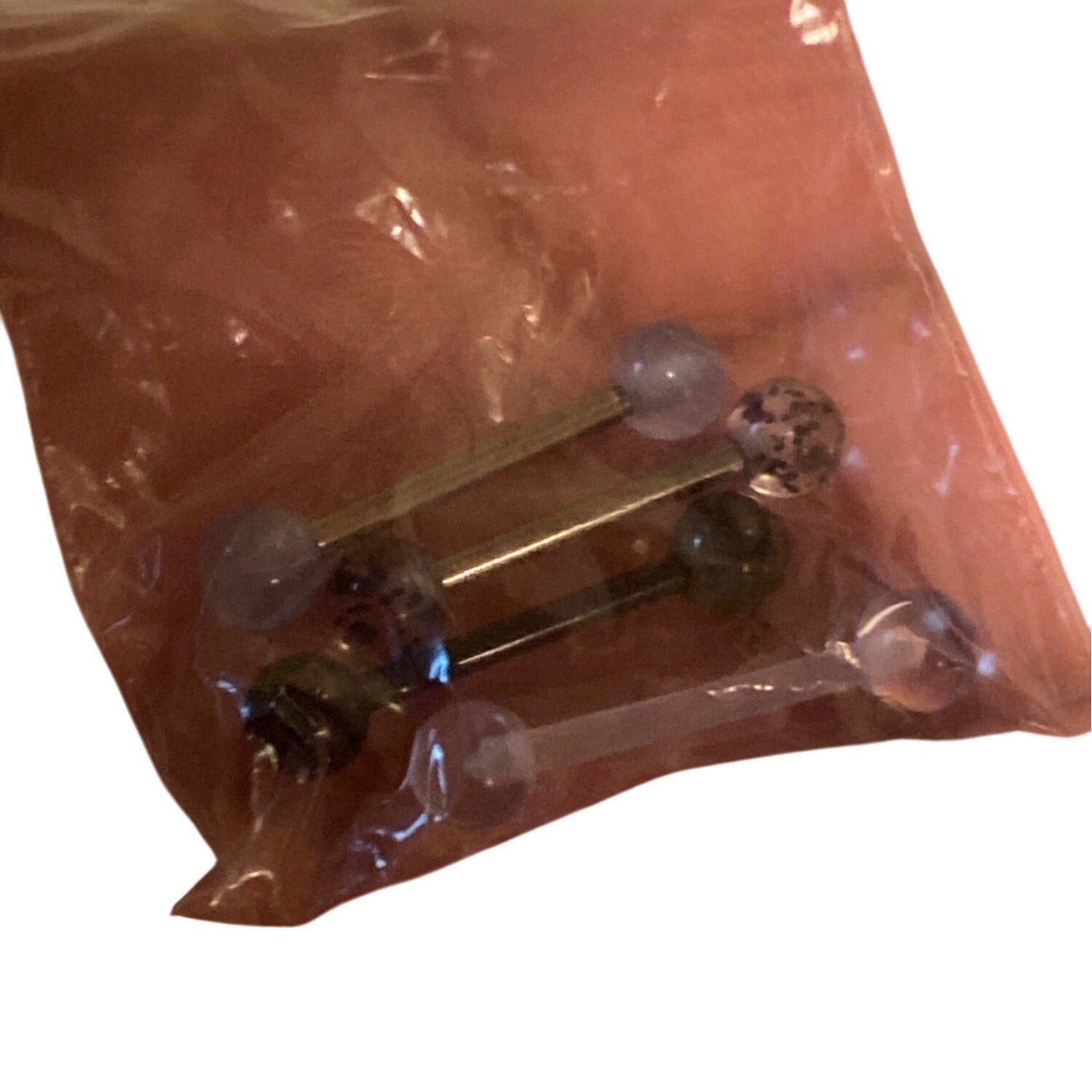 14g Surgical Steel Tongue Rings Body Piercing Jewelry Unisex 4pcs Multicolor 4 Pcs