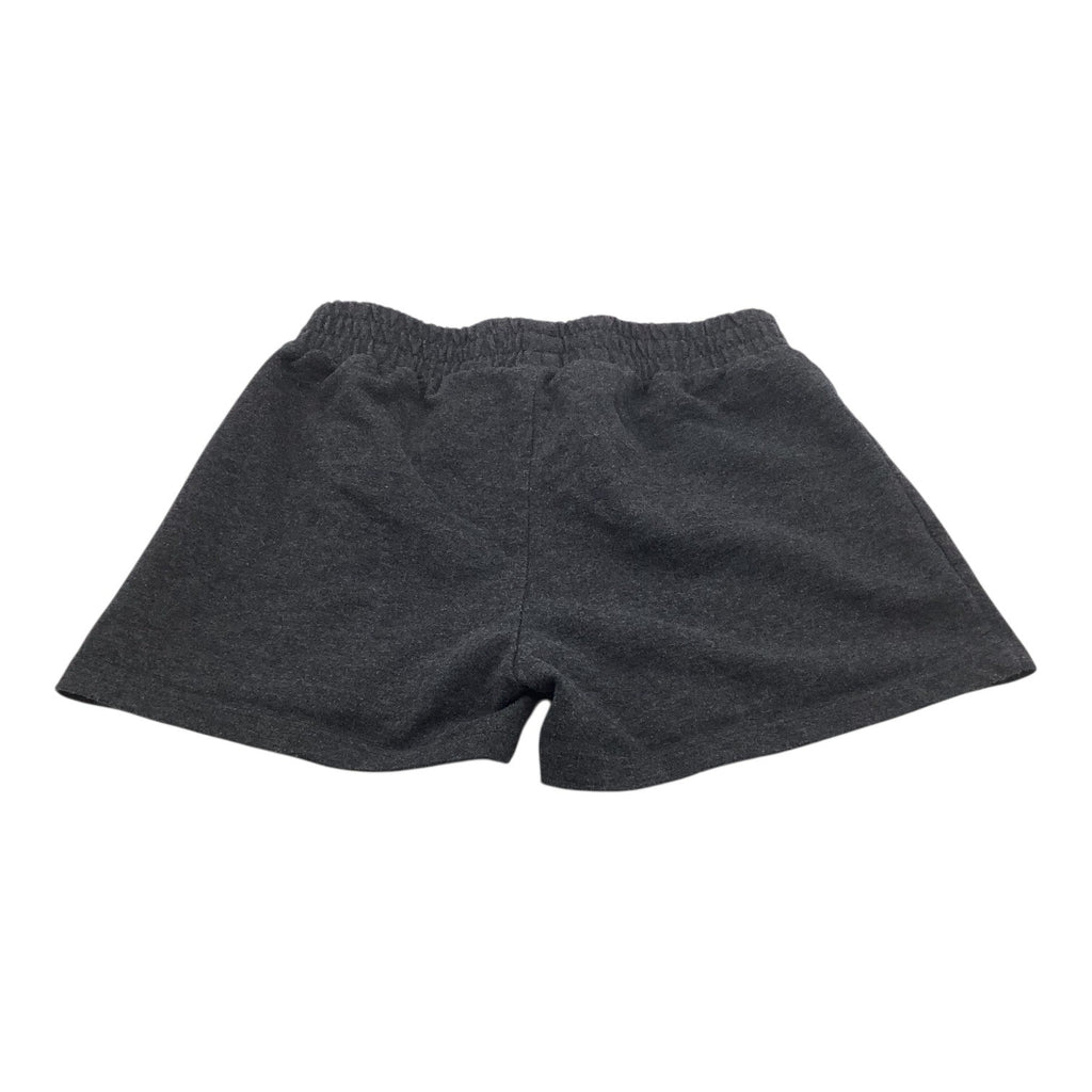 Puma Girls Athletic Shorts Size S 7/8 Charcoal Gray With Pink Logo Casual