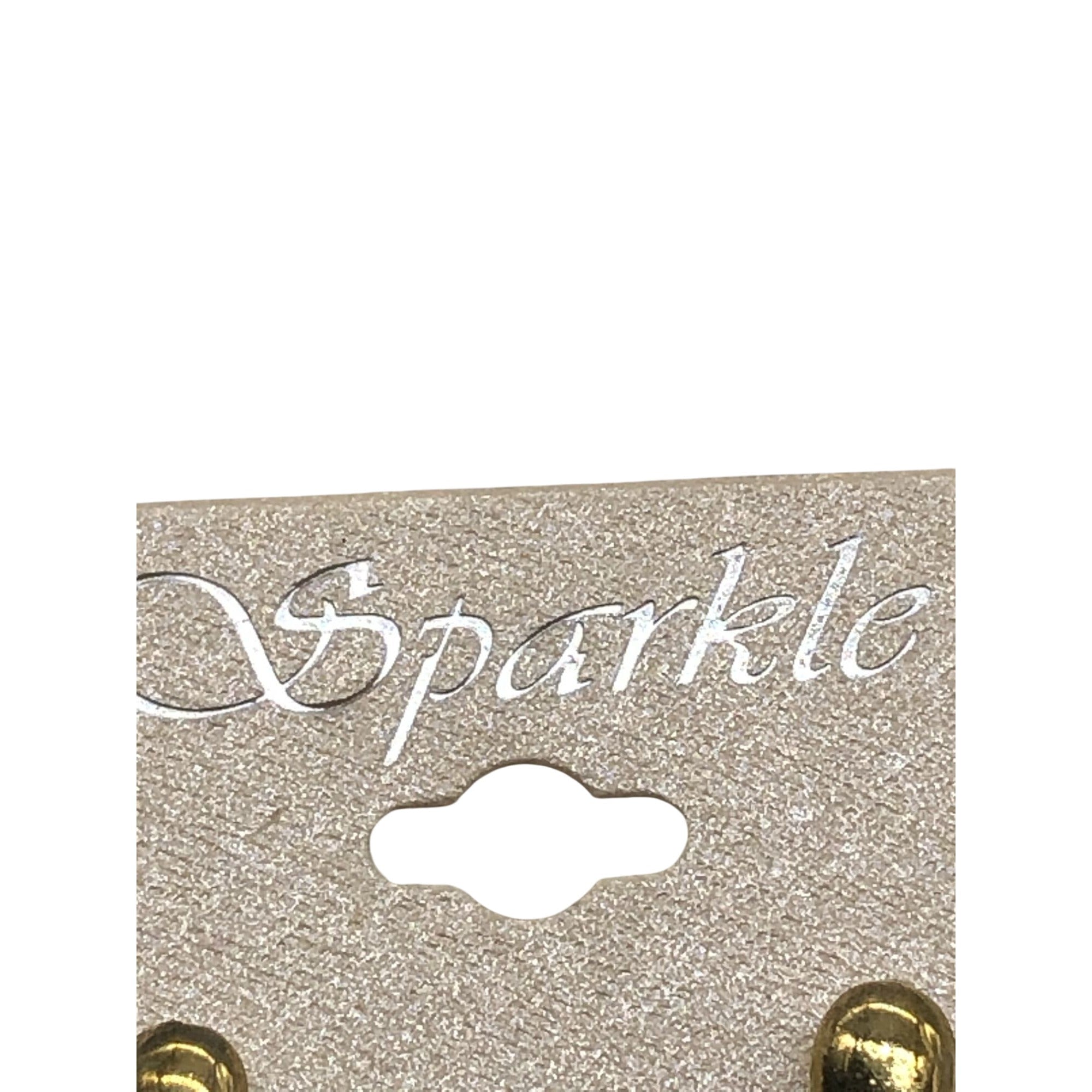 Sparkle Floral Drop Earrings W/ Rhinestone Accents Multicolor For Women's Dangle