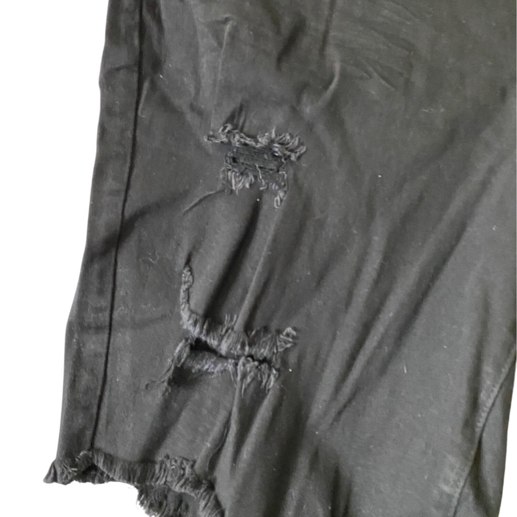 Refuge+ By Charlotte Russe Women’s Black Bermuda Distressed Shorts Size 22 Denim
