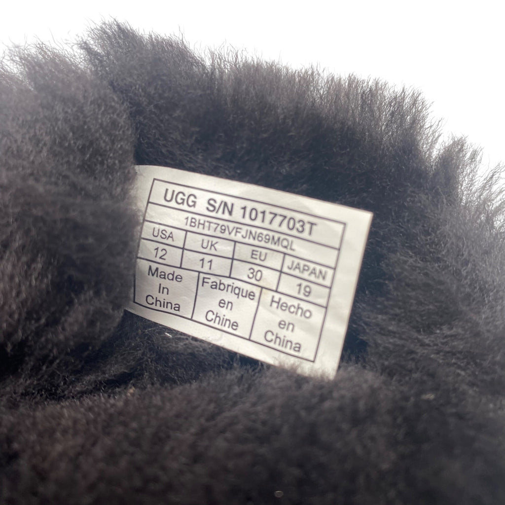 Ugg Girls Brown Suede Mid Calf Boots Size 12 Shearling Lining Outdoor Sole