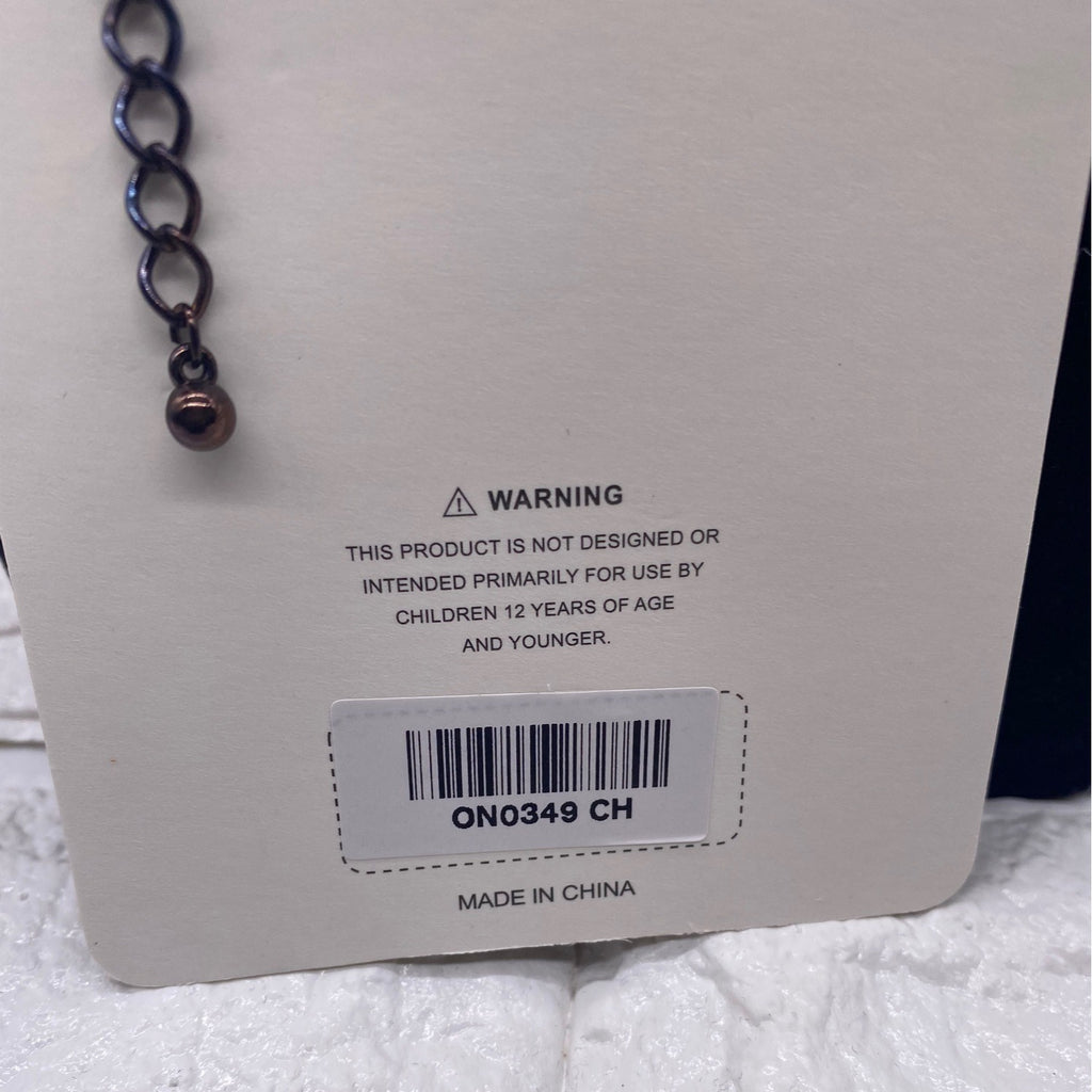 Fashion Leader Unisex Cross Pendant Necklace Copper & Black Adjustable Chain