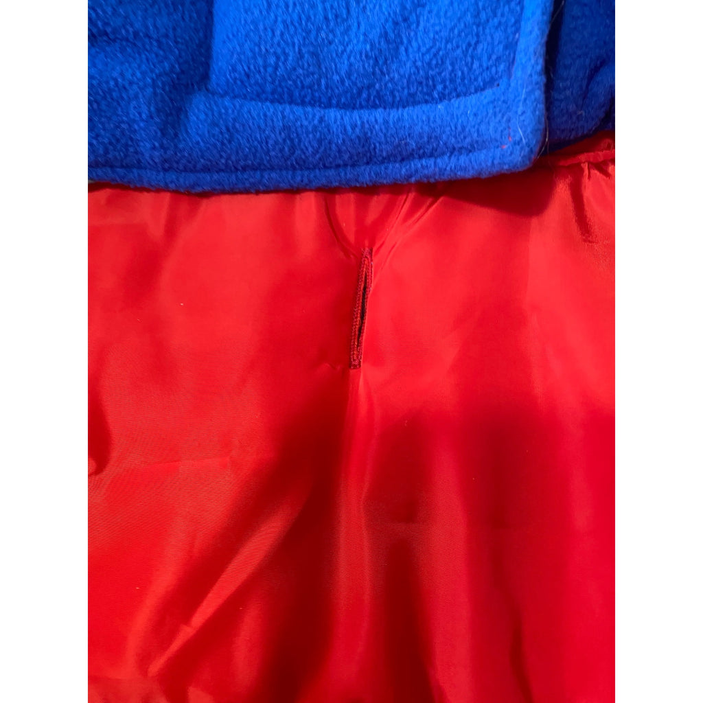 Reversible Dog Cold Weather Jacket 3XL Red & Blue Star Pattern Waterproof & Windproof Adjustable Reflective Vest