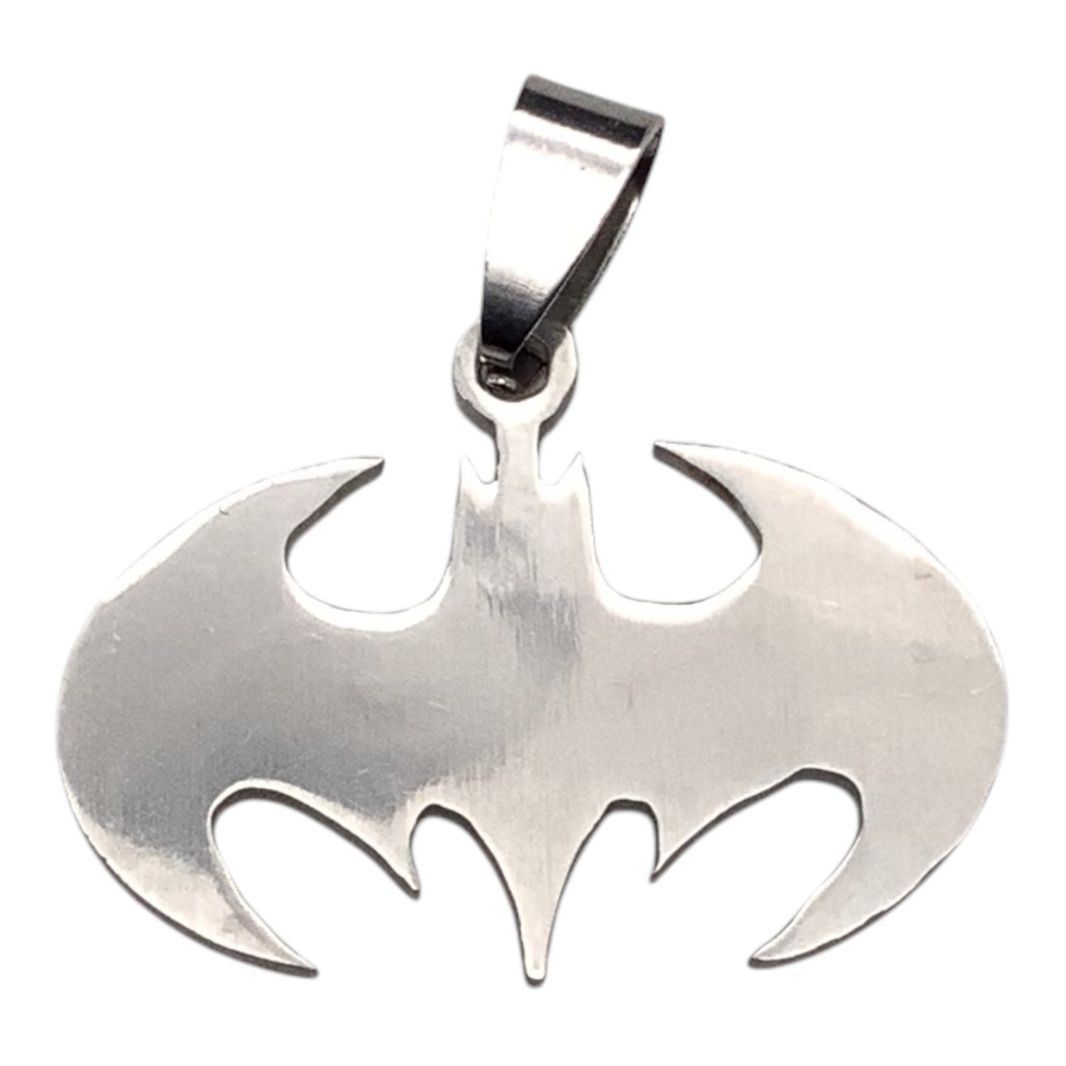 Batman Necklace Stainless Steel Comic Super Hero Pendant W/ Ball Chain For Men