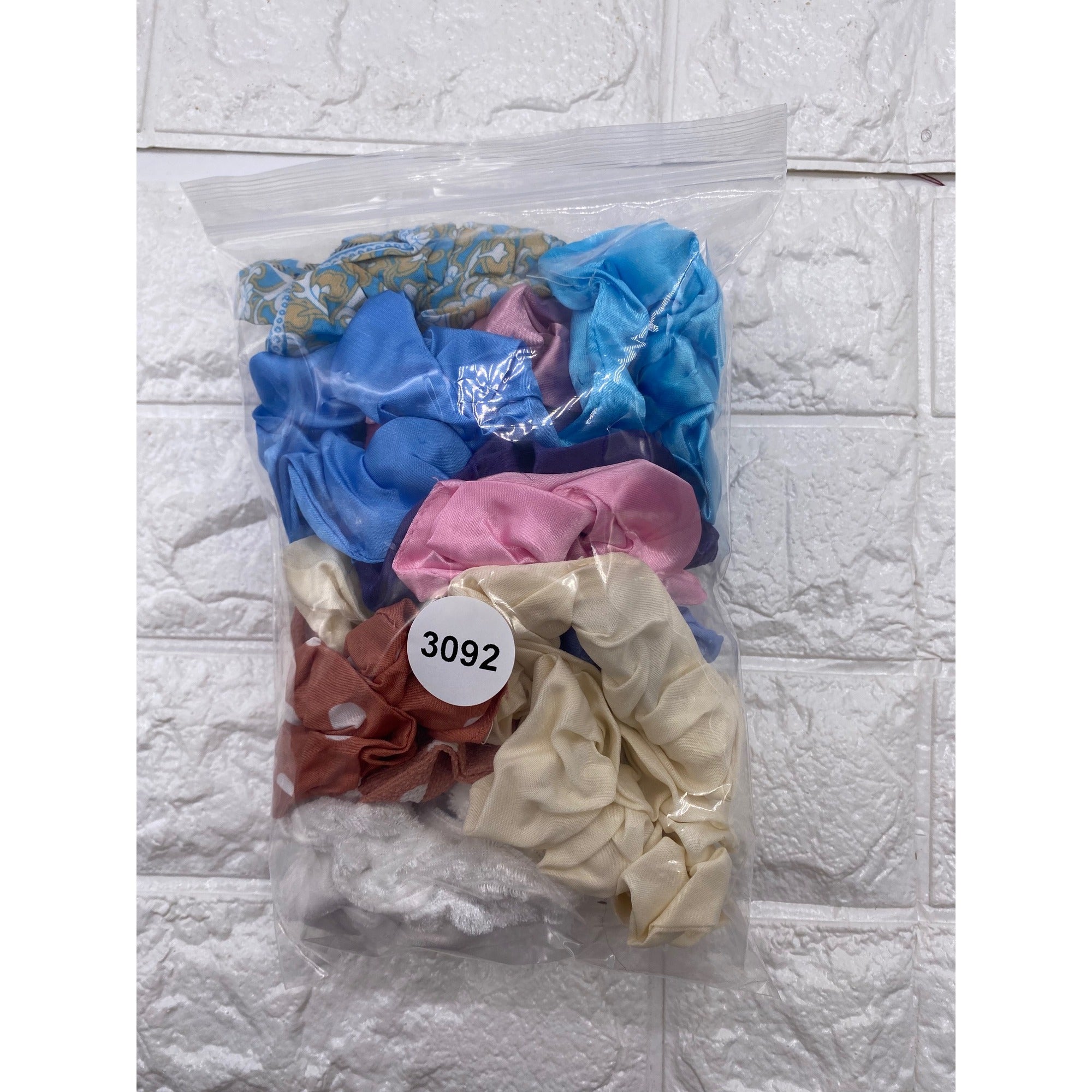 19pcs Assorted Hair Scrunchies Set Silk & Velvet Elastic Ponytail Holders Women