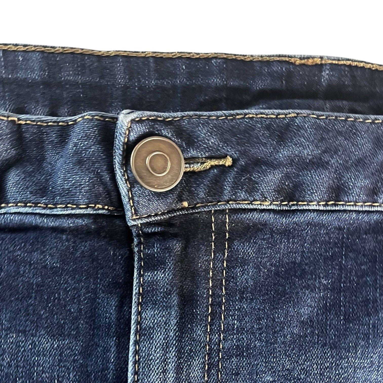 Venezia By Lane Bryant Denim Distressed Patchwork Jeans Womens Size 24 Blue