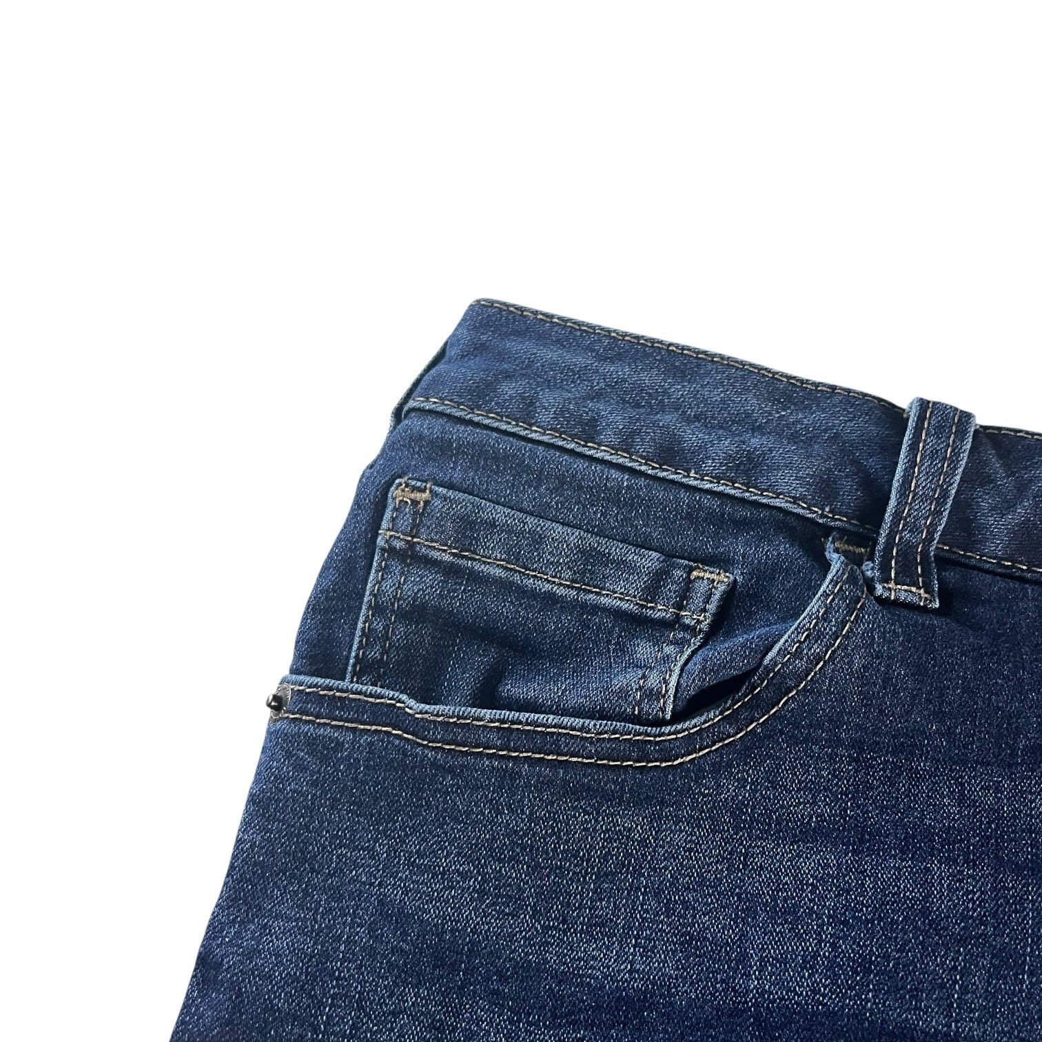 Venezia By Lane Bryant Denim Distressed Patchwork Jeans Womens Size 24 Blue