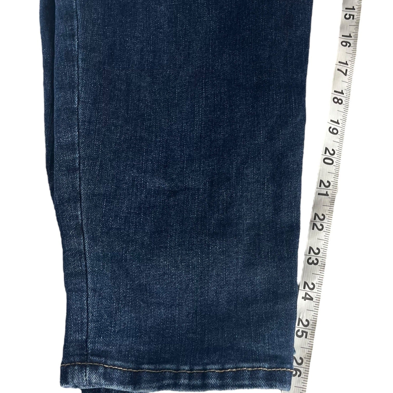 Venezia By Lane Bryant Denim Distressed Patchwork Jeans Womens Size 24 Blue