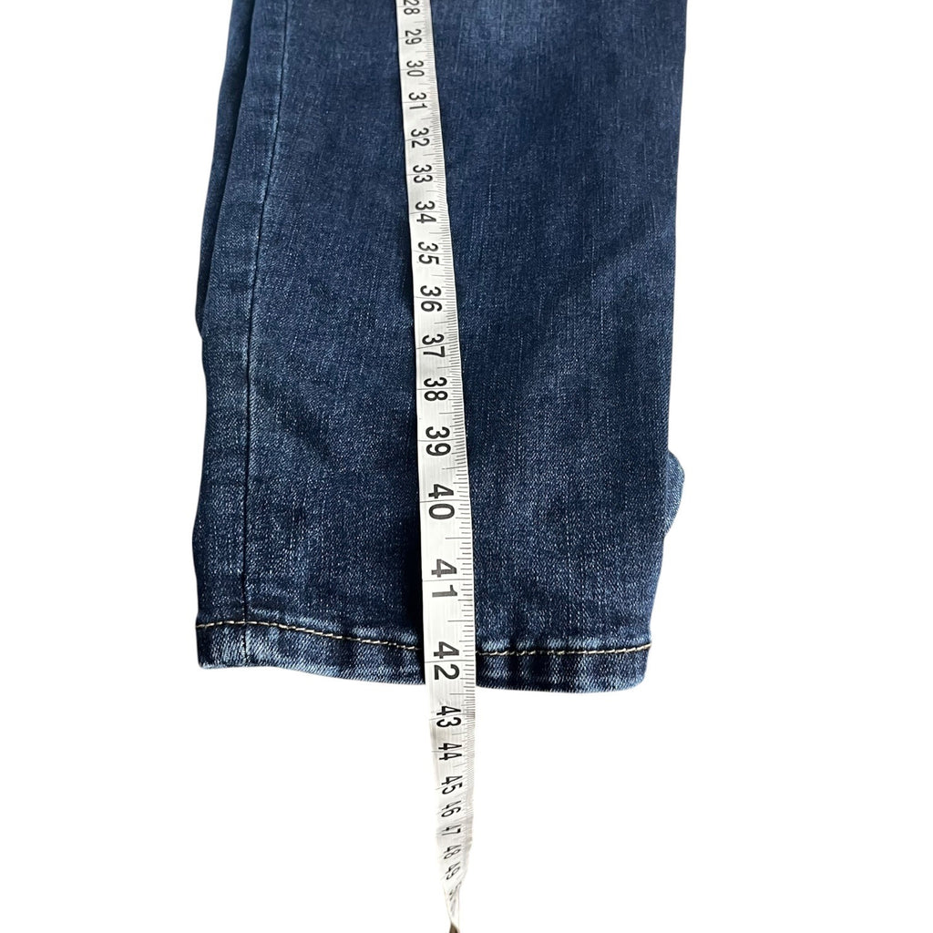 Venezia By Lane Bryant Denim Distressed Patchwork Jeans Womens Size 24 Blue