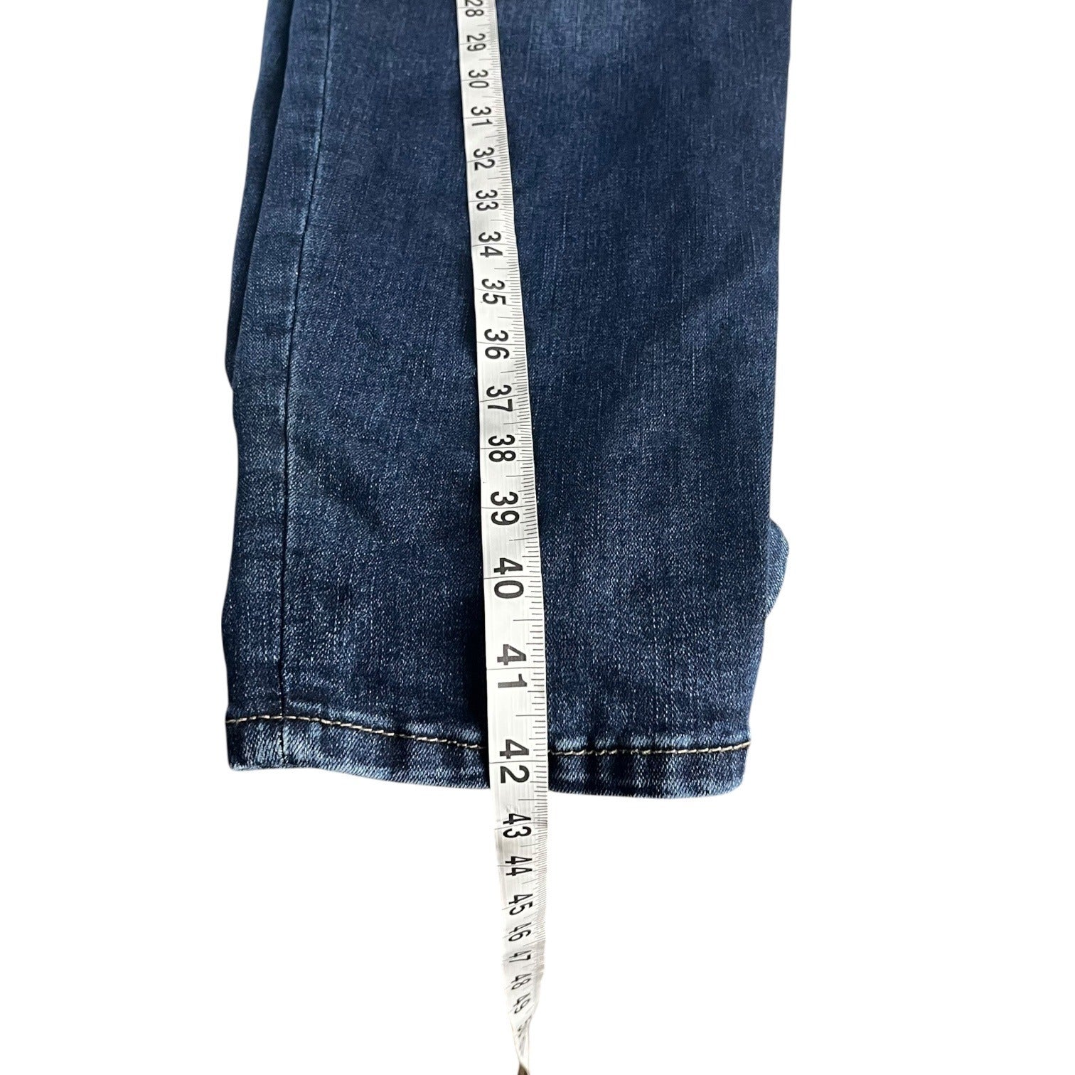 Venezia By Lane Bryant Denim Distressed Patchwork Jeans Womens Size 24 Blue