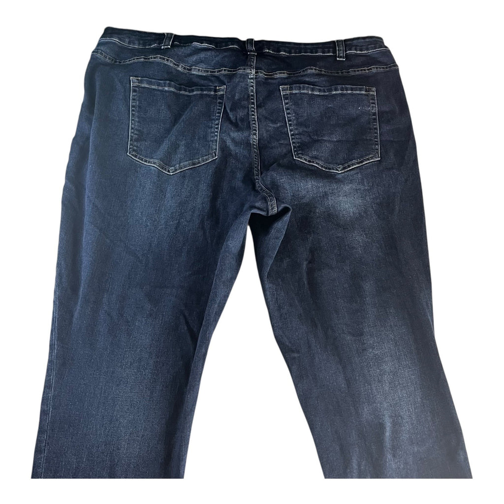 Venezia By Lane Bryant Denim Distressed Patchwork Jeans Womens Size 24 Blue