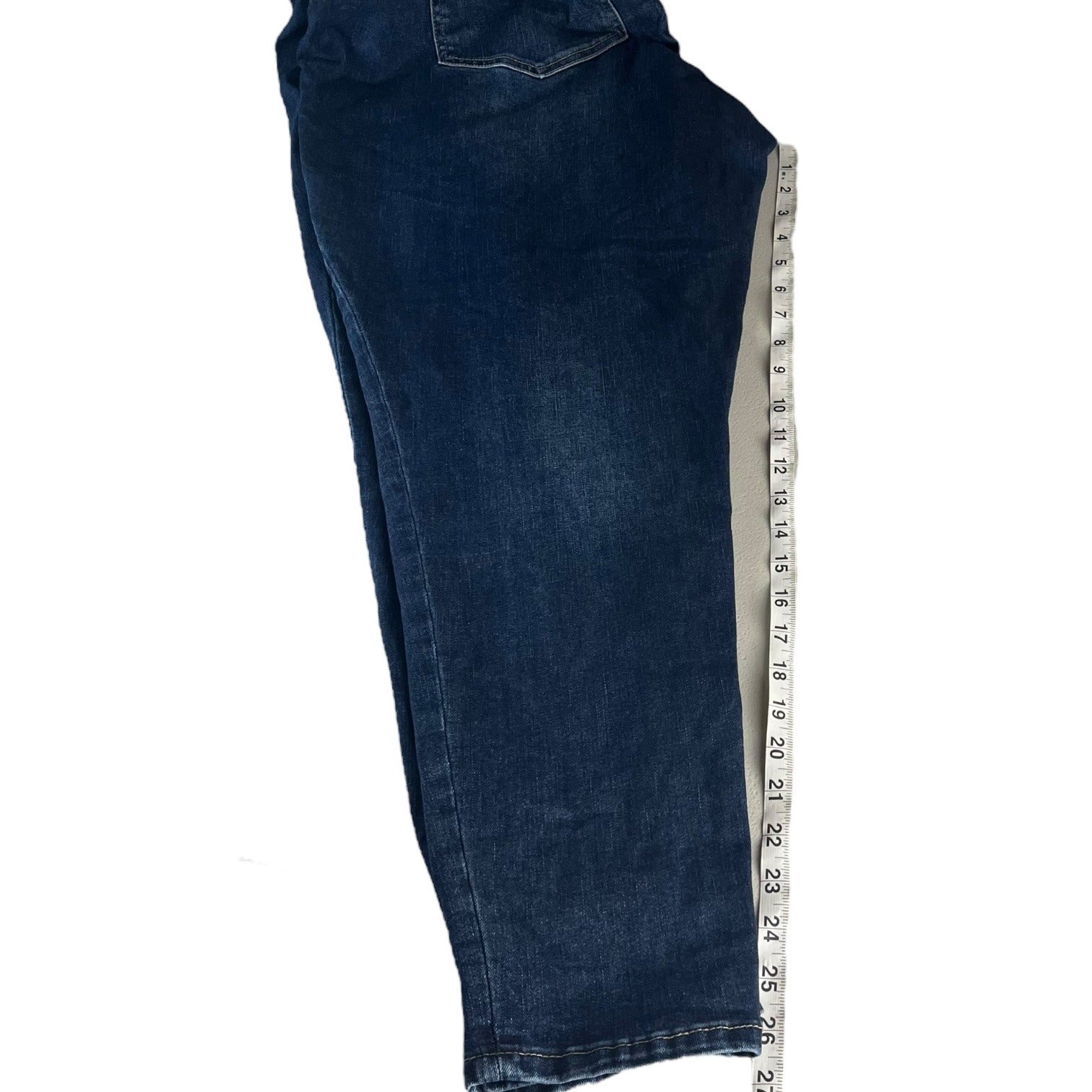 Venezia By Lane Bryant Denim Distressed Patchwork Jeans Womens Size 24 Blue