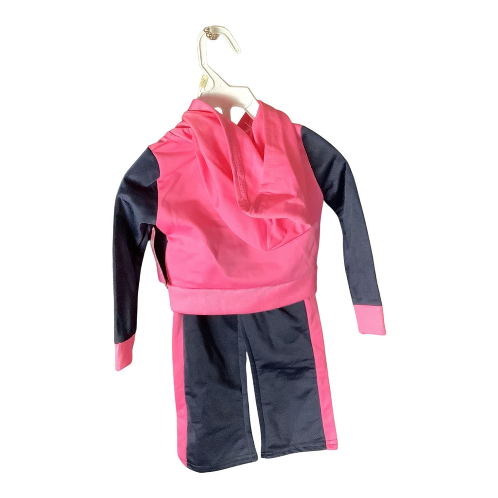 Pony Baby Girl 12M Sweatsuit Pink & Blue Hoodie Pants Set Polyester Graphic