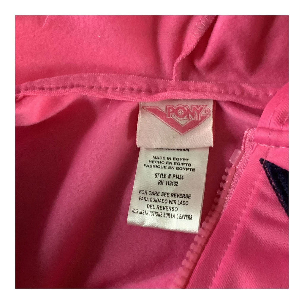 Pony Baby Girl 12M Sweatsuit Pink & Blue Hoodie Pants Set Polyester Graphic