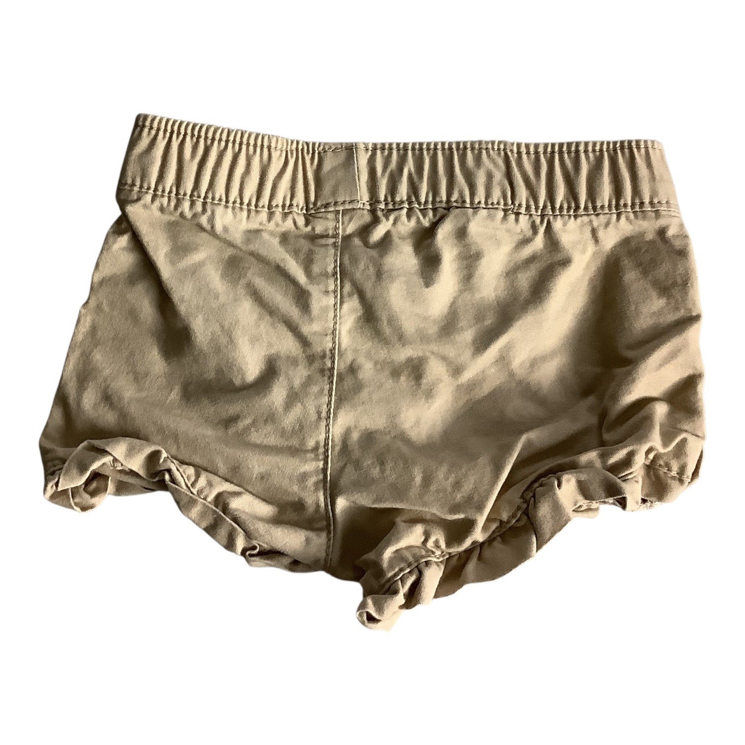 Old Navy Baby Girls Ruffled Shorts Size 0-3M Cotton Khaki & Floral Lot of 2