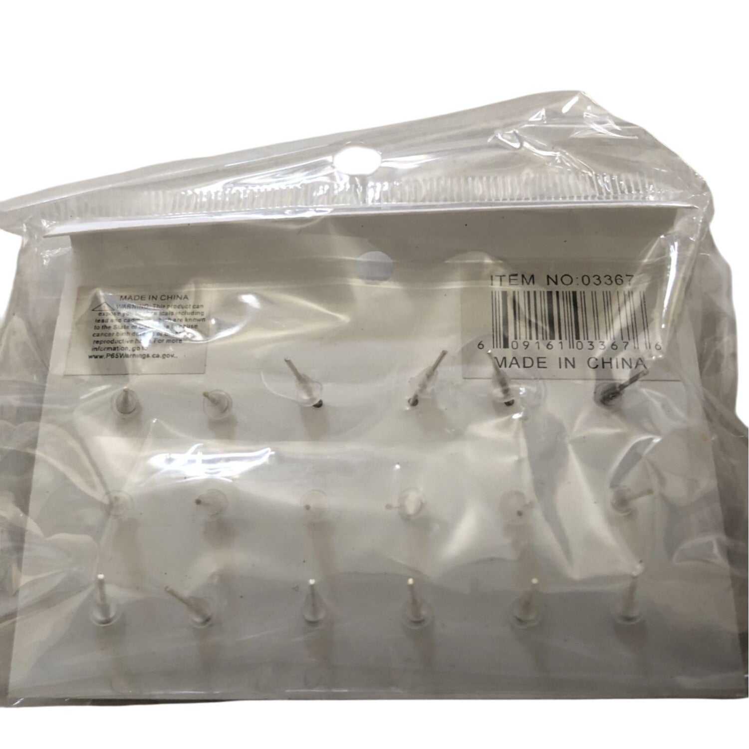 9 Pairs Of Crystal Stud Earrings Assorted Colors Multicolor Round Design