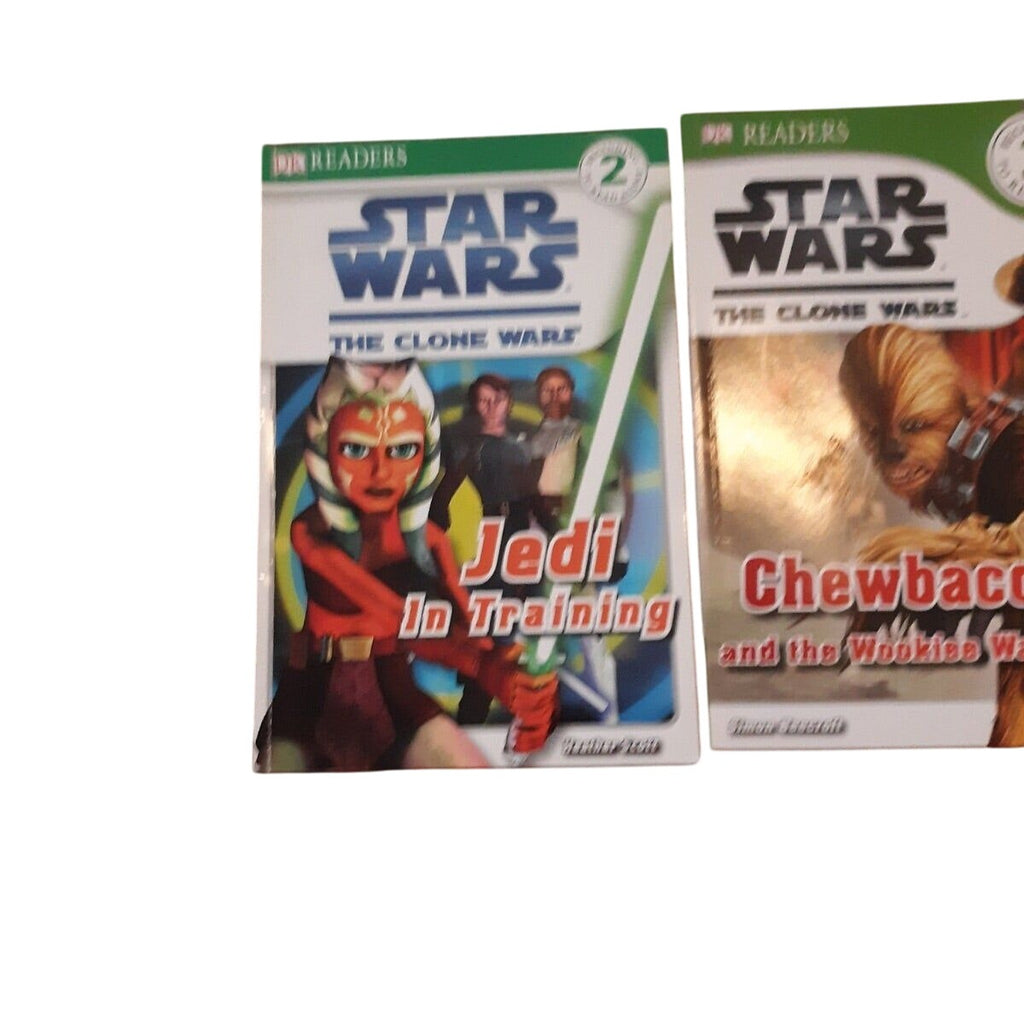 Star Wars The Clone Wars Readers Level 2 Set Of 3 Books Jedi Chewbacca Boba Fett