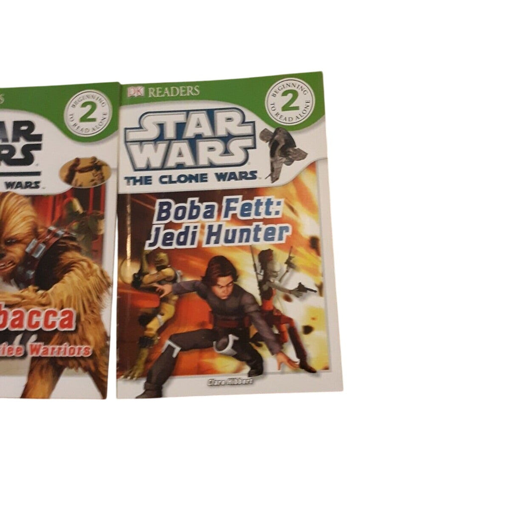 Star Wars The Clone Wars Readers Level 2 Set Of 3 Books Jedi Chewbacca Boba Fett
