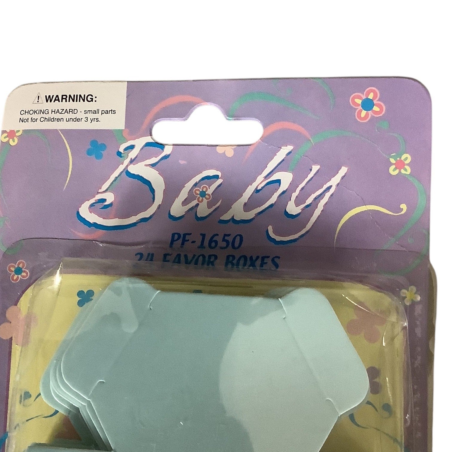 2 Packs Baby Party Favor Boxes PF-1650 MTC 24-Count Blue Flat Fold Design
