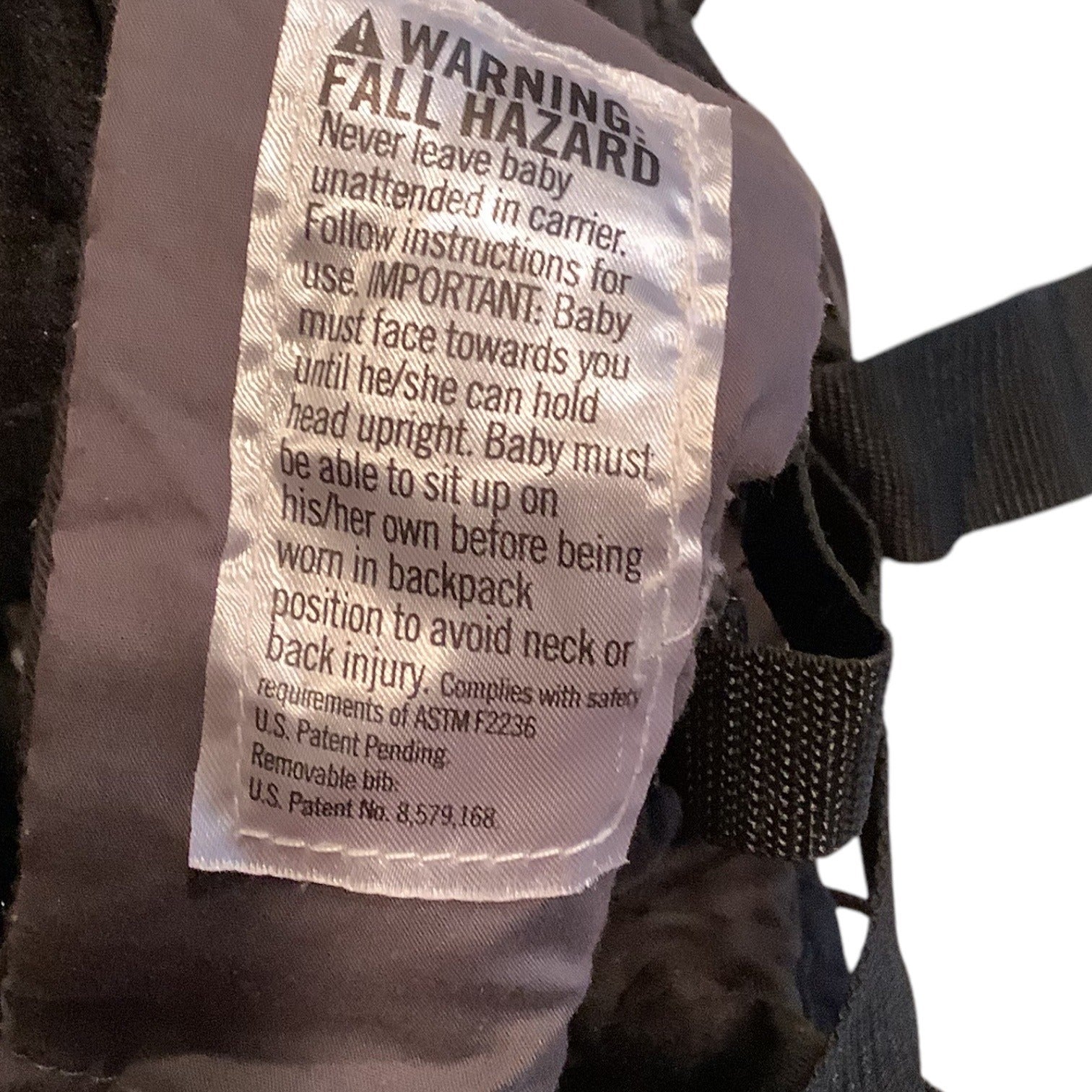 Infantino Ergonomic Adjustable Baby Carrier Black 8lb-32lb