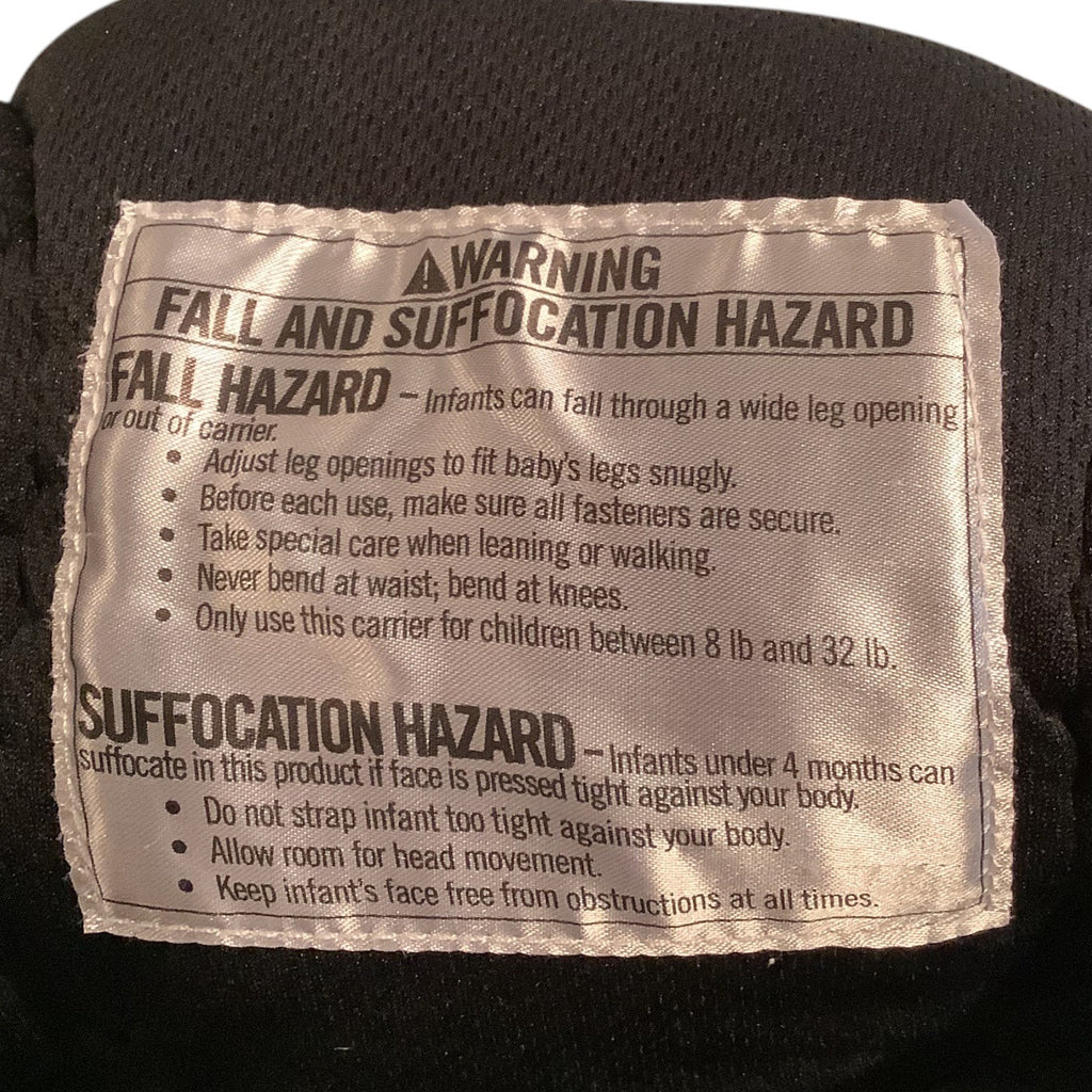 Infantino Ergonomic Adjustable Baby Carrier Black 8lb-32lb