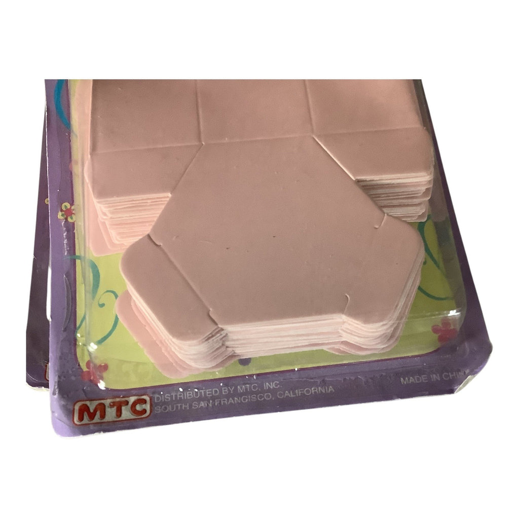 2 Packs Baby Party Favor Boxes PF-1650 MTC 24-Count Pink Flat Fold Design