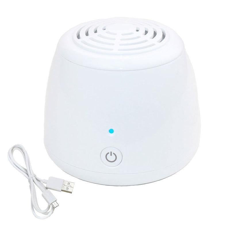 Rechargeable Mini Air Purifier White Compact Design USB Charging Port