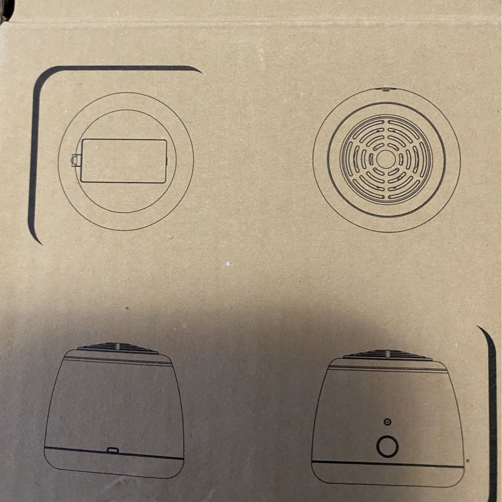 Rechargeable Mini Air Purifier White Compact Design USB Charging Port