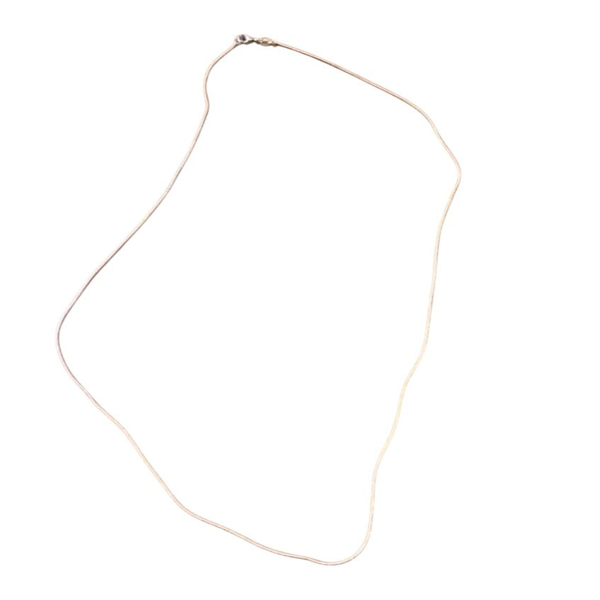 925 Sterling Silver Snake Chain Necklace 24" Unisex Jewelry Accessory Sliver Tone