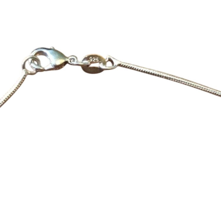 925 Sterling Silver Snake Chain Necklace 24" Unisex Jewelry Accessory Sliver Tone