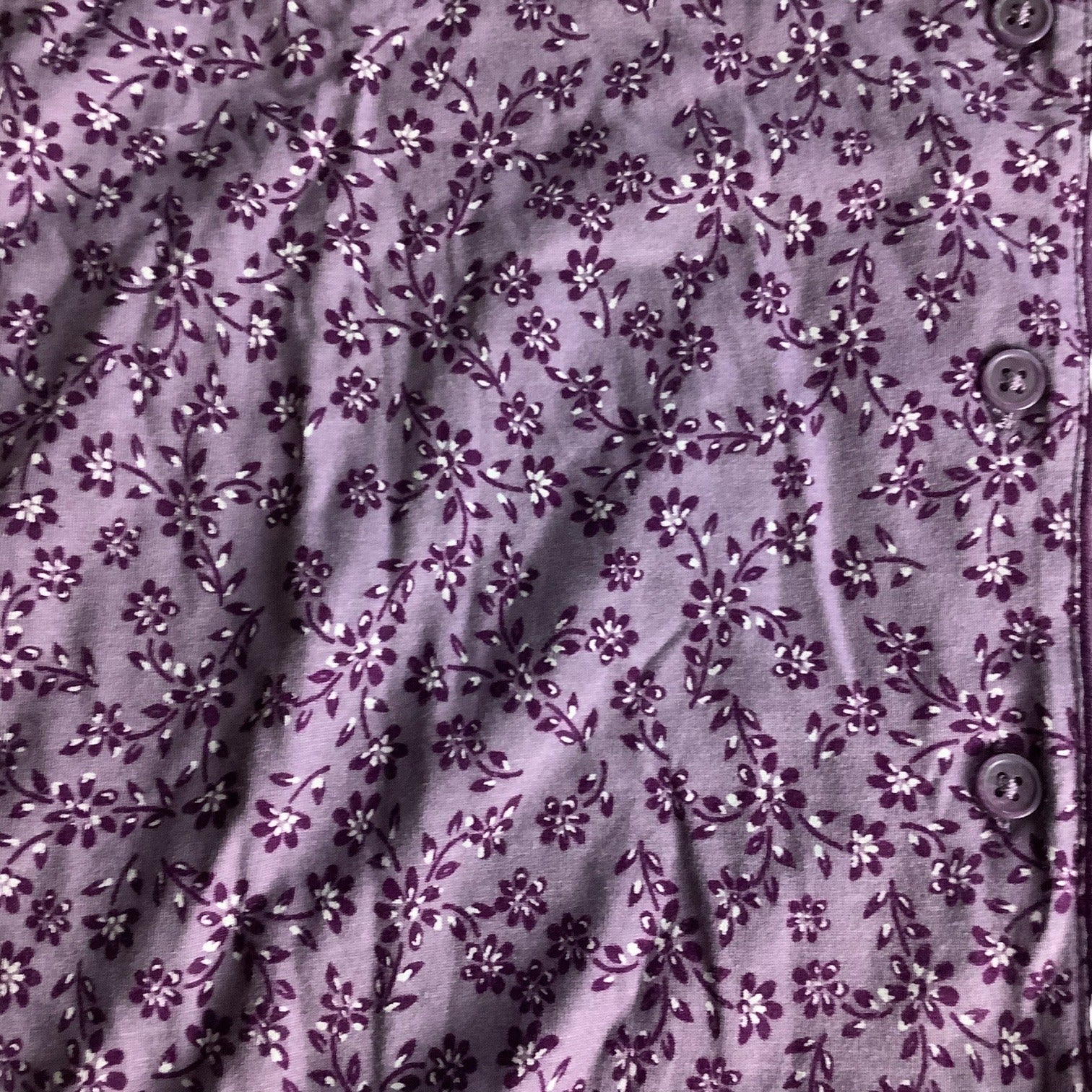 Charter Club Women's Notch Collar & Cropped Pajama Pants Set Floral Size M