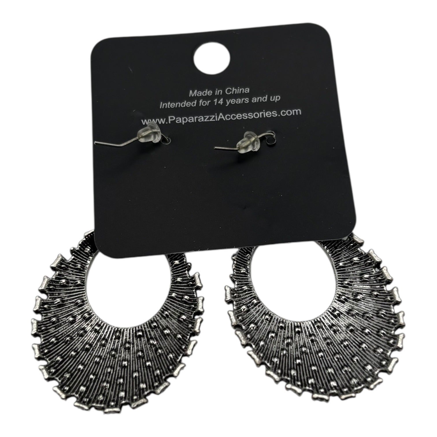 Paparazzi Jewelry Fierce Flash White Earrings Drop Rhinestones For Women